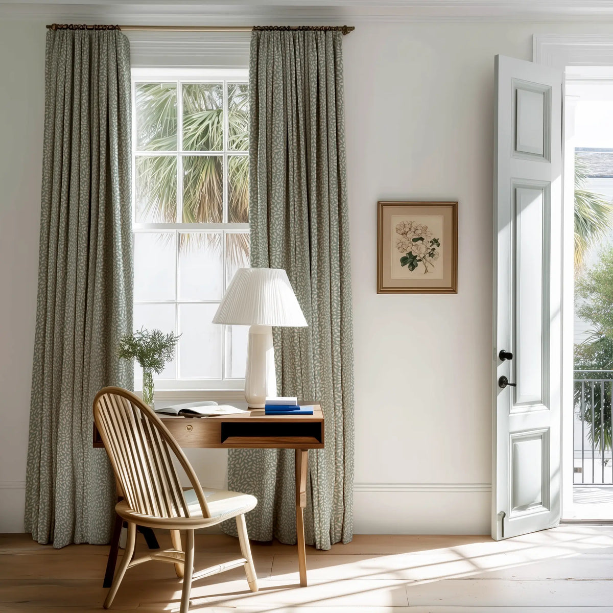 Wadmalaw Sage fabric by Emily Daws — Sea Island Collection, available by the yard for drapery and upholstery