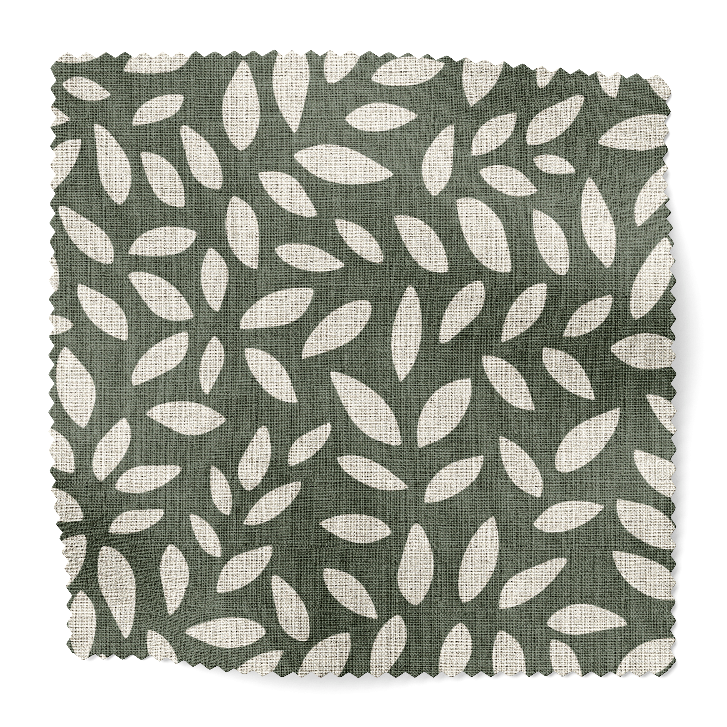 Wadmalaw fabric swatch in Forest by Emily Daws β 6x6 Belgian linen sample, Sea Island Collection