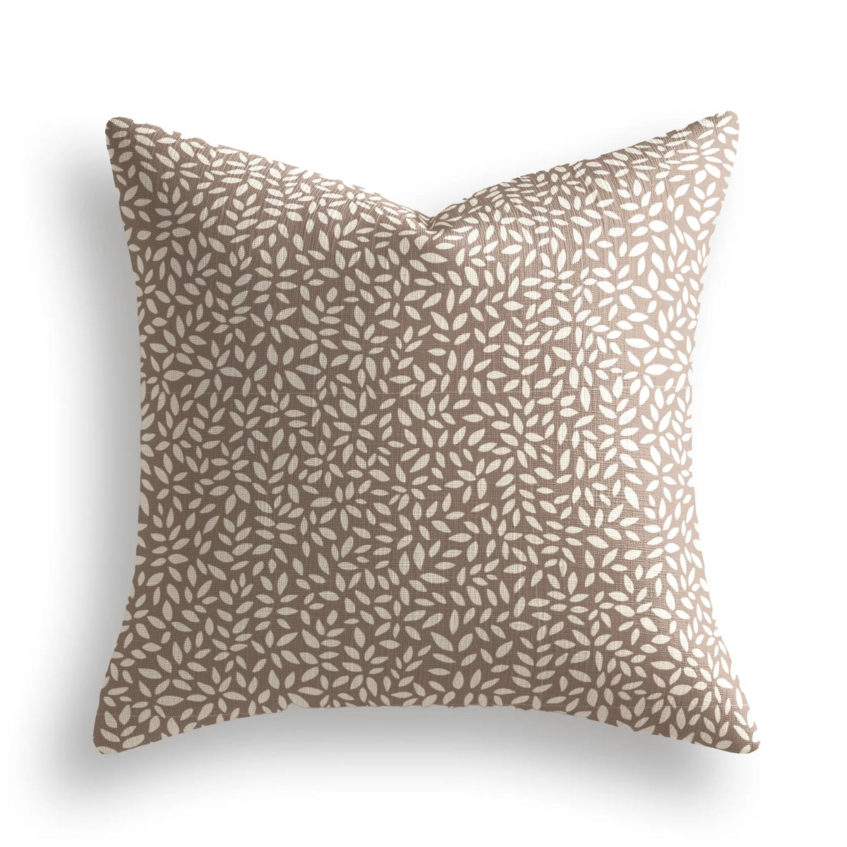 Wadmalaw Throw Pillow in Tea by Emily Daws — Sea Island Collection, made-to-order on Belgian linen