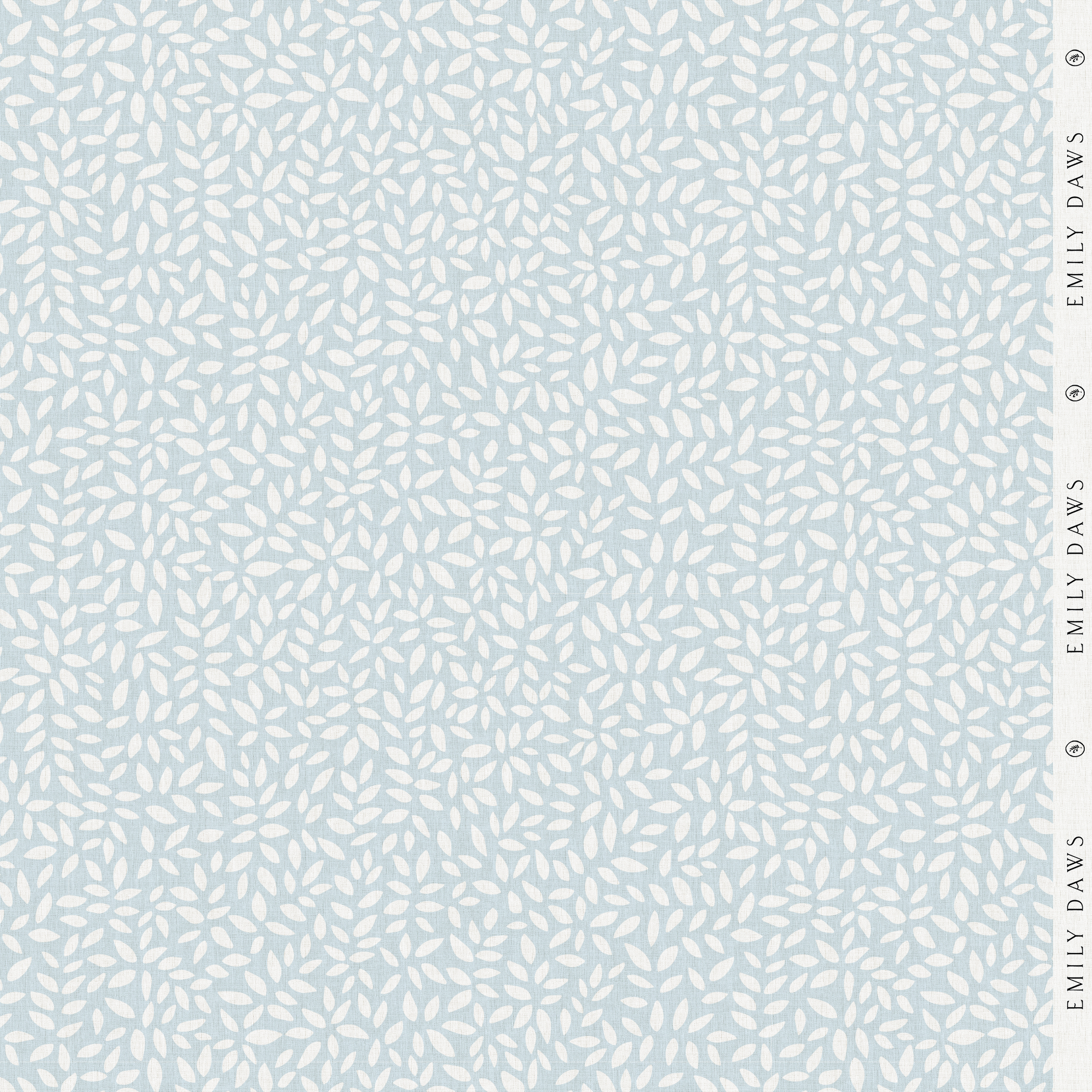 Wadmalaw fabric in Sky by Emily Daws styled in an interior — Sea Island Collection