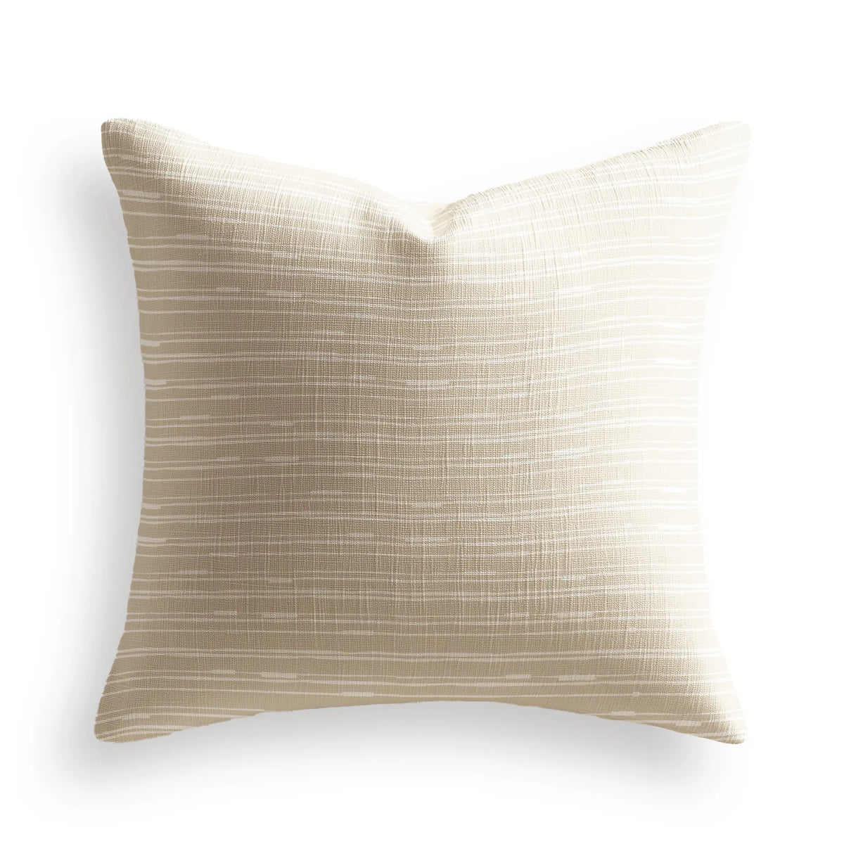 Washout Throw Pillow in Hominy by Emily Daws — Waterways Collection, made-to-order on woven upholstery fabric