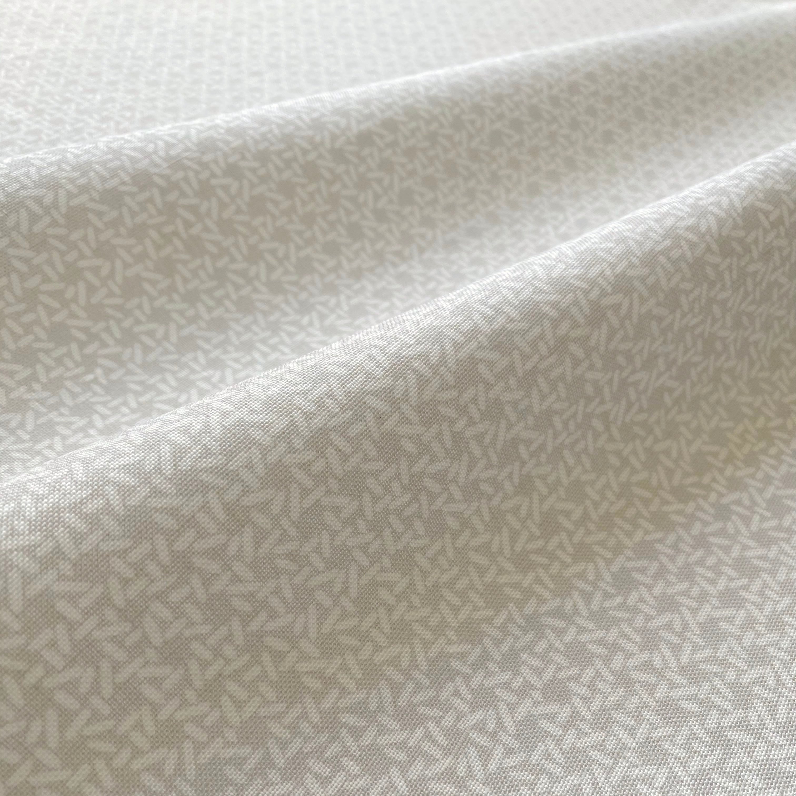 Carolina Rice fabric in Oyster by Emily Daws – close-up view showcasing linen texture and design – Charleston fabric by the yard for interiors