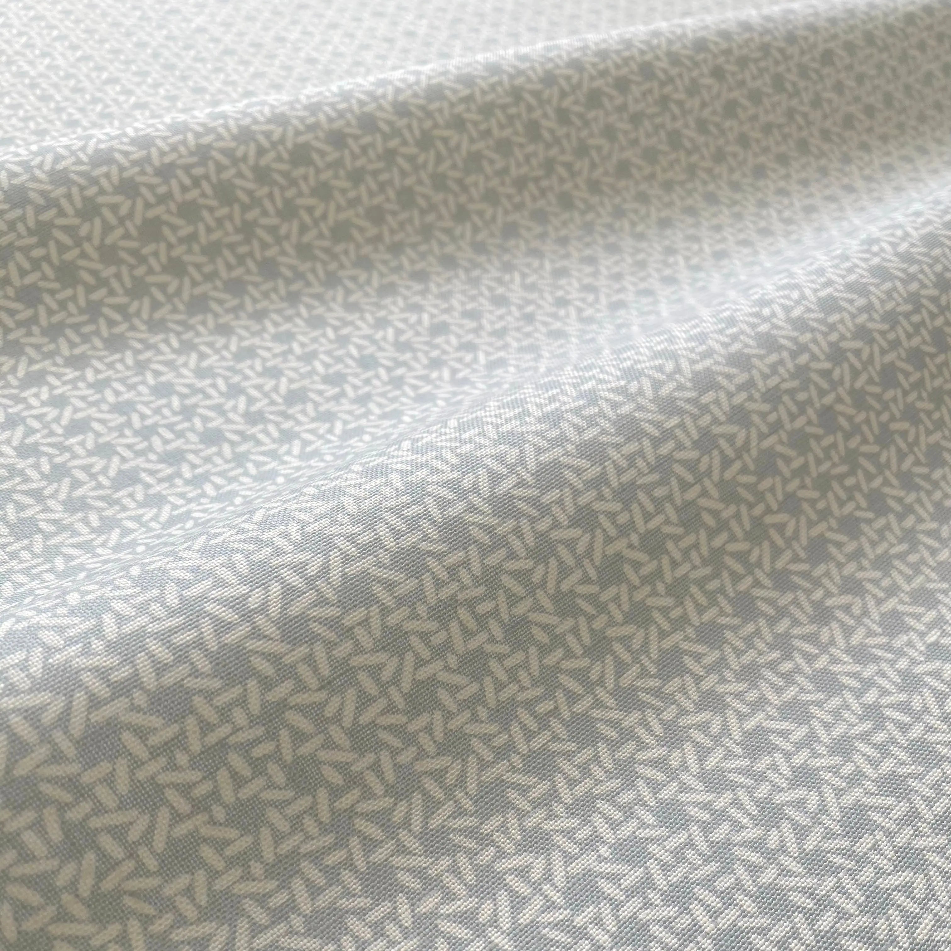 Carolina Rice fabric in Pear by Emily Daws — close-up detail of Belgian linen, Charleston Collection