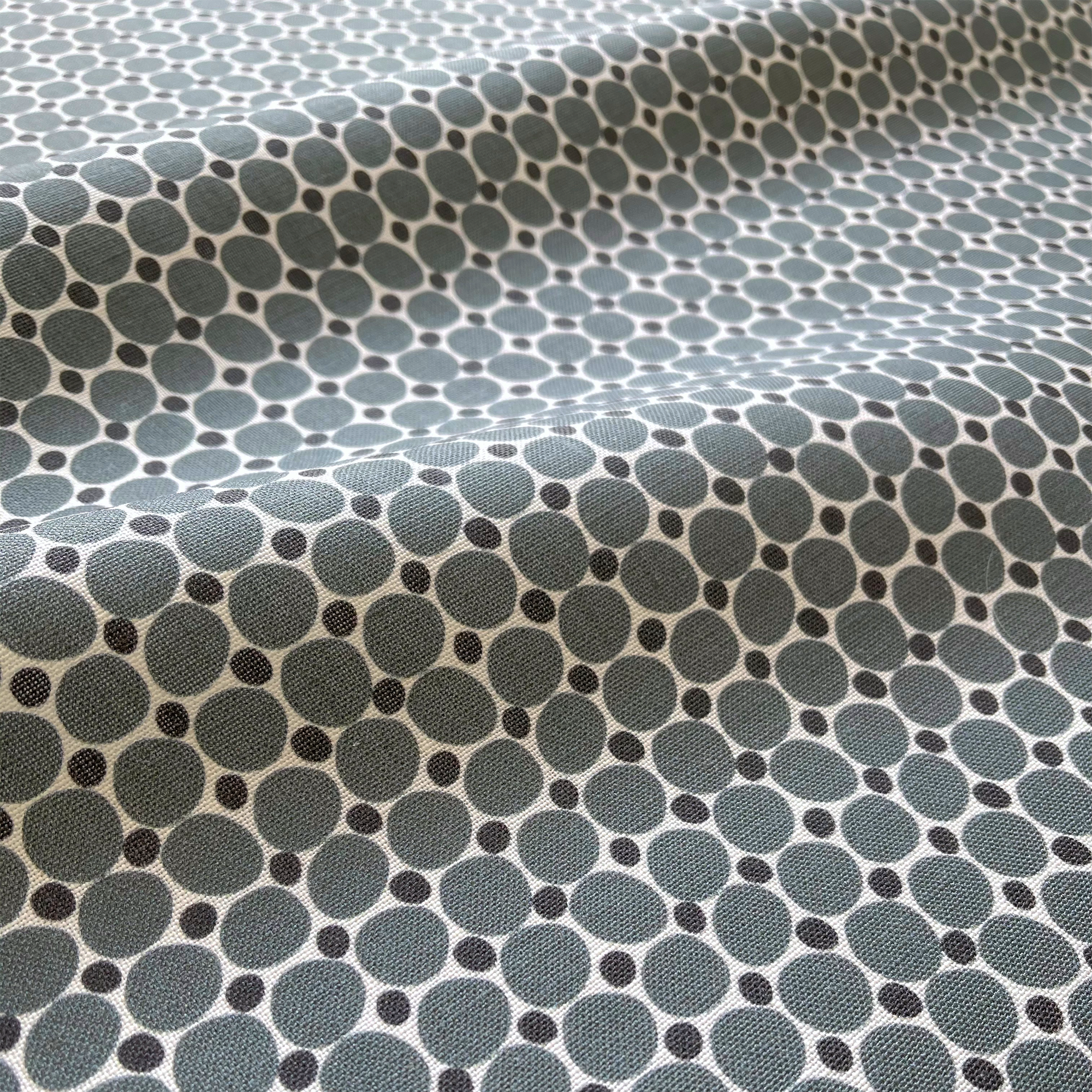 Cobblestone pillow in Gem – close-up of the fabric texture and pattern on linen backing