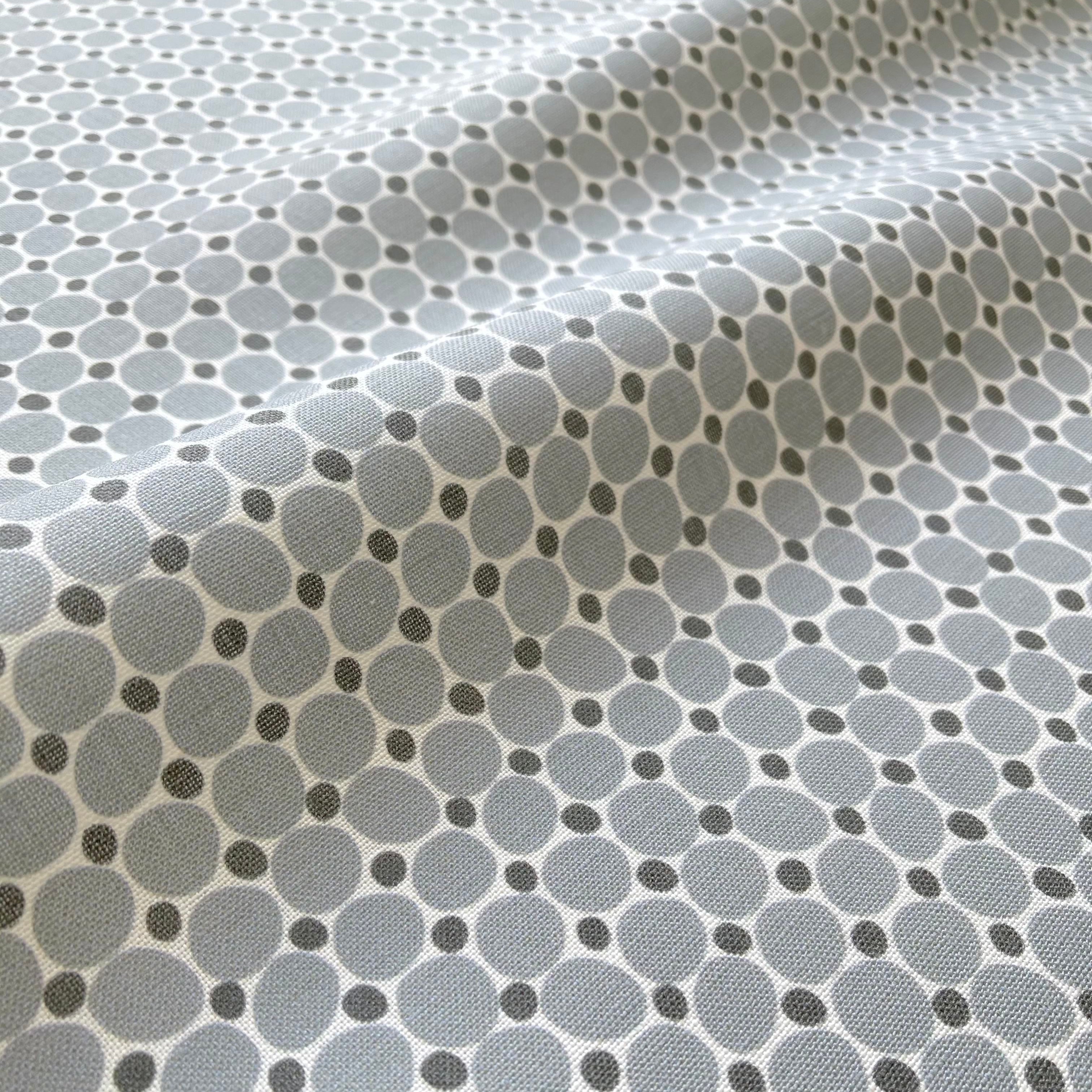 Cobblestone pillow in Lagoon – close-up of the fabric texture and pattern on linen backing