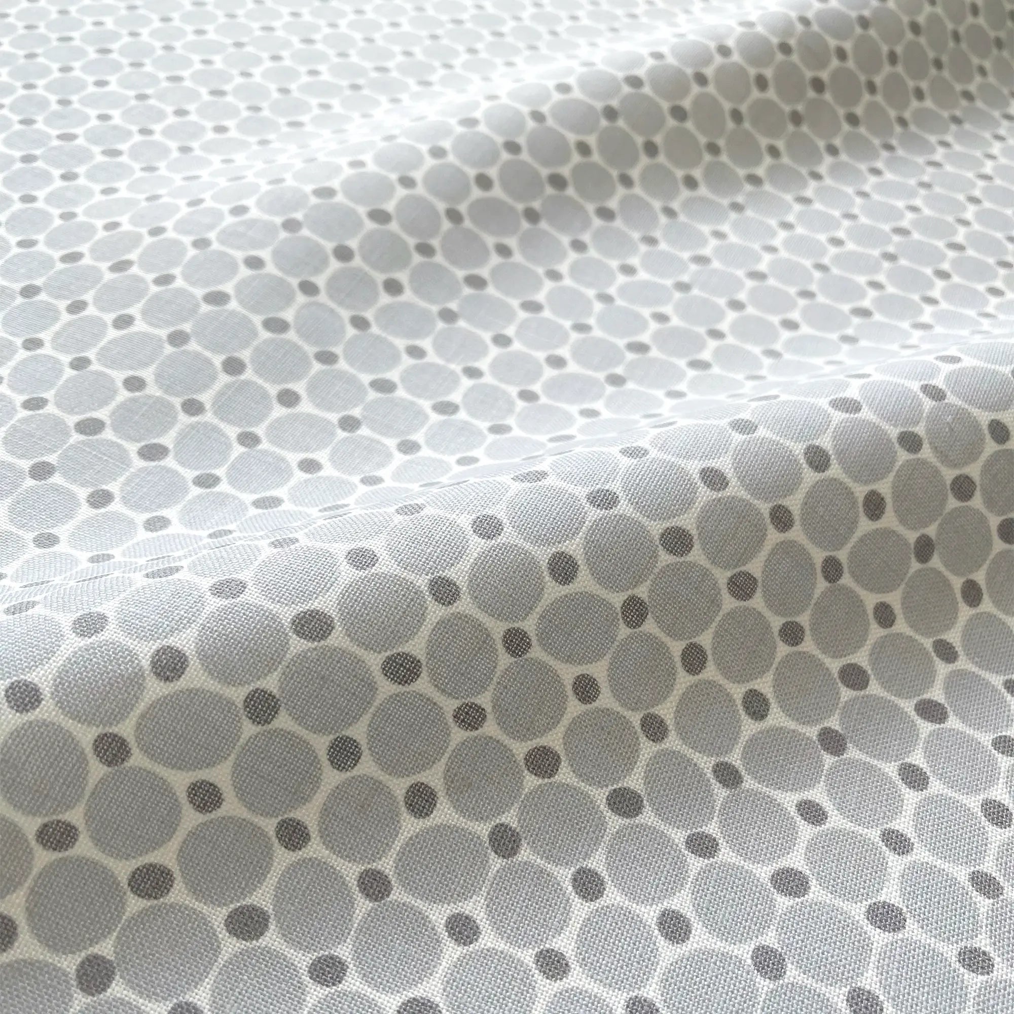Cobblestone fabric in Sea Salt by Emily Daws — close-up detail of Belgian linen, Charleston Collection