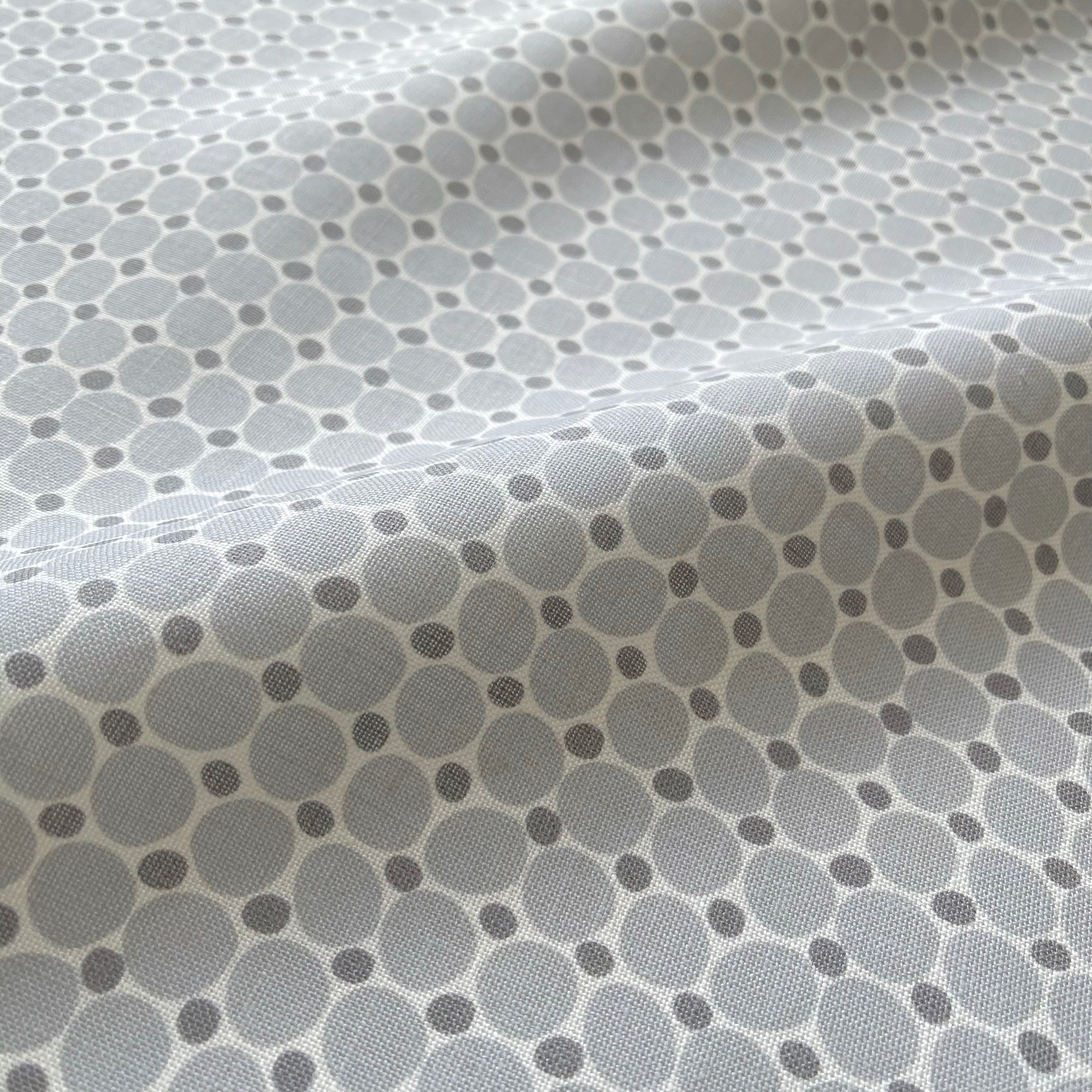 Cobblestone pillow in Sea Salt – close-up of the fabric texture and pattern on linen backing