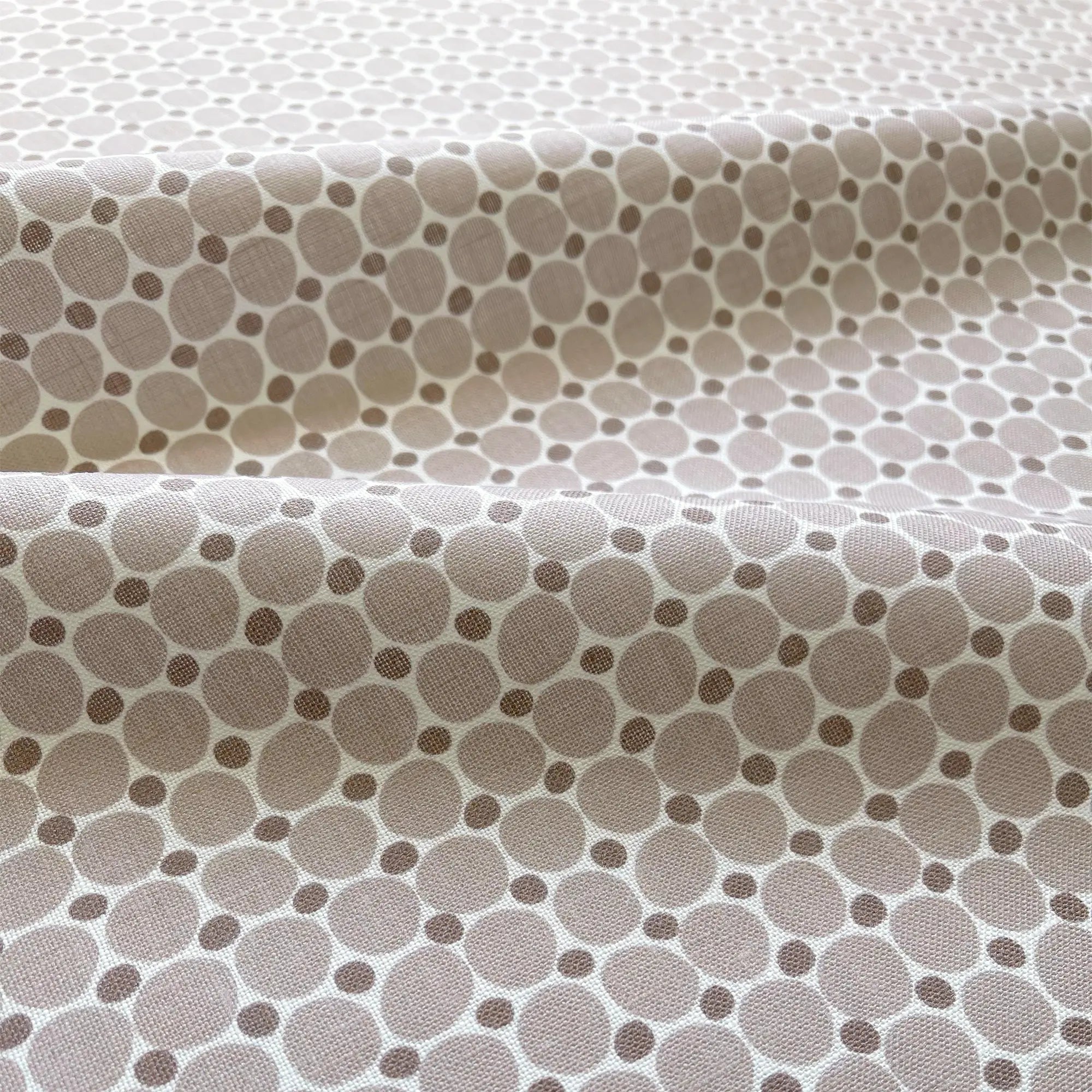 Cobblestone fabric in Terracotta by Emily Daws — close-up detail of Belgian linen, Charleston Collection