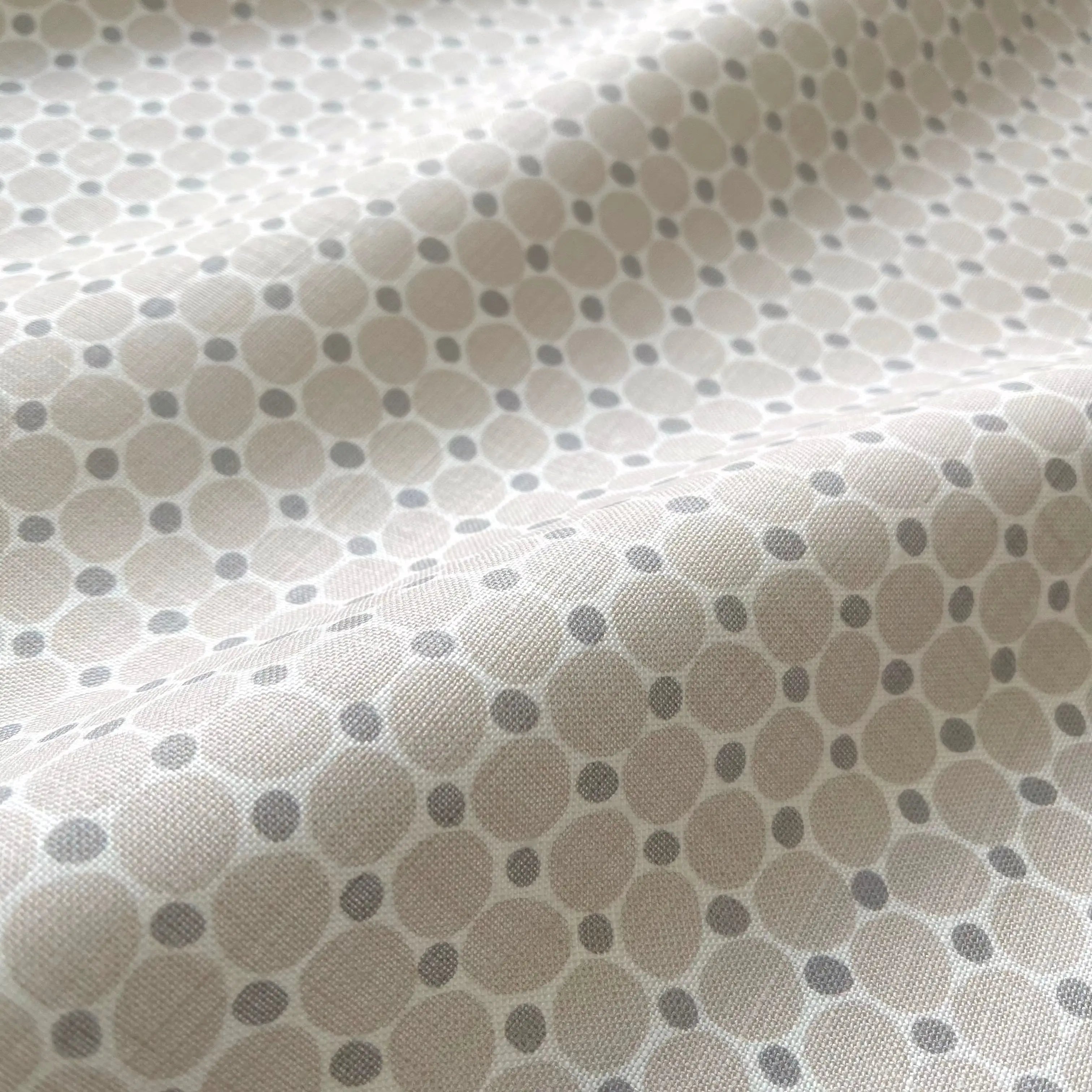 Cobblestone fabric in Buff by Emily Daws — close-up detail of Belgian linen, Charleston Collection