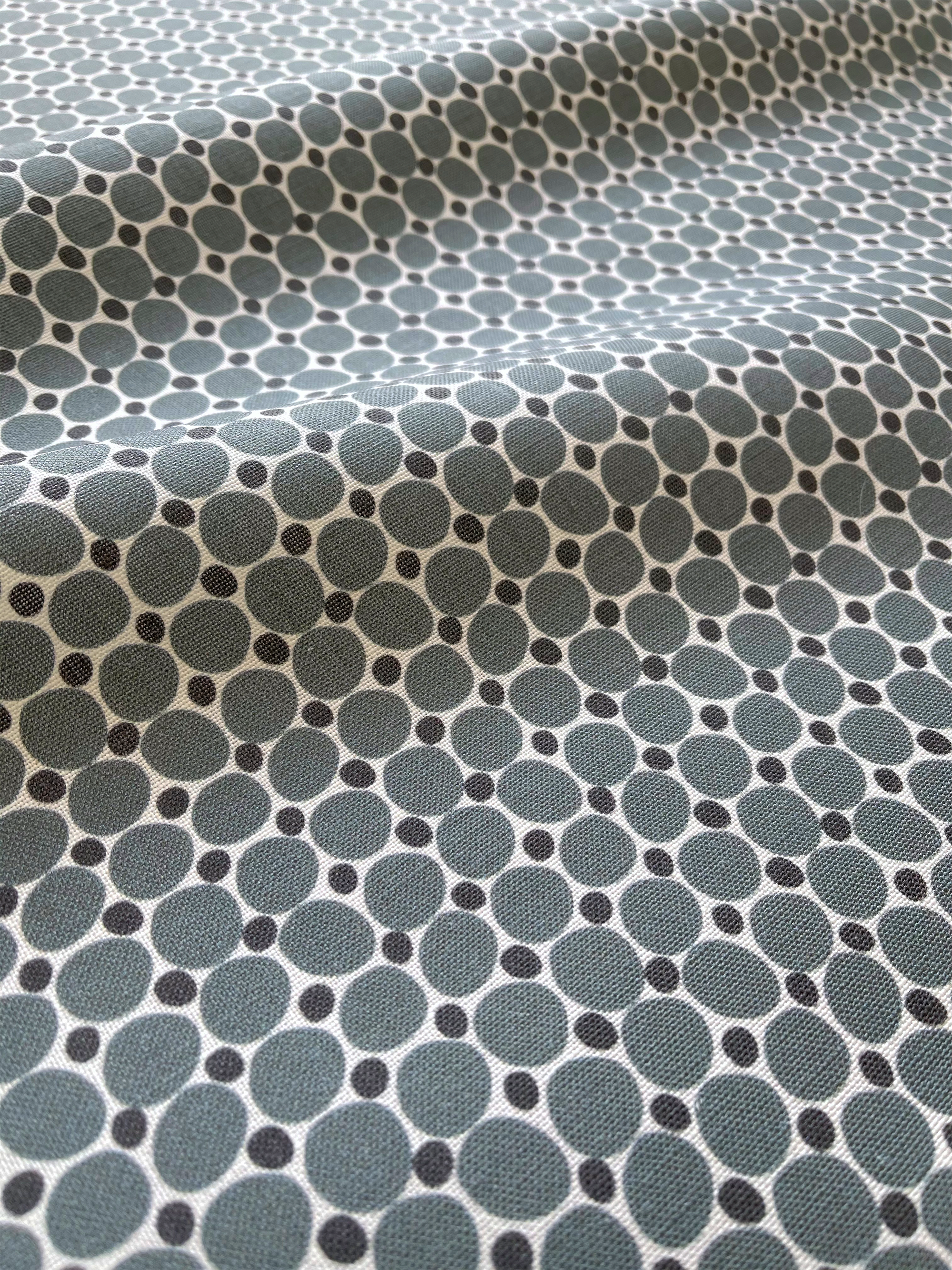 Cobblestone pillow in Gem – close-up of the fabric texture and pattern on linen backing