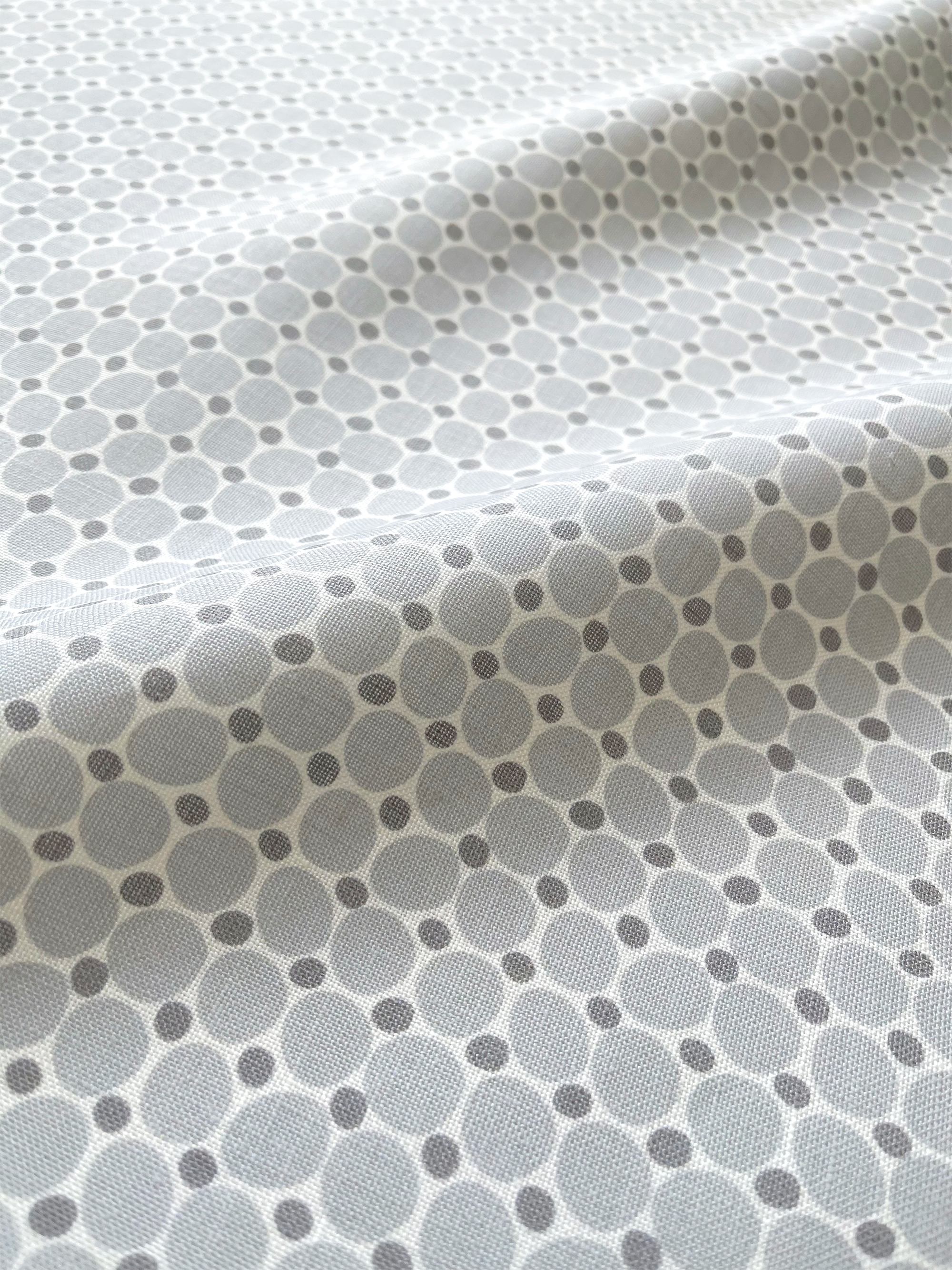 Cobblestone fabric in Sea Salt by Emily Daws – close-up view showcasing linen texture and design – Charleston fabric by the yard for interiors