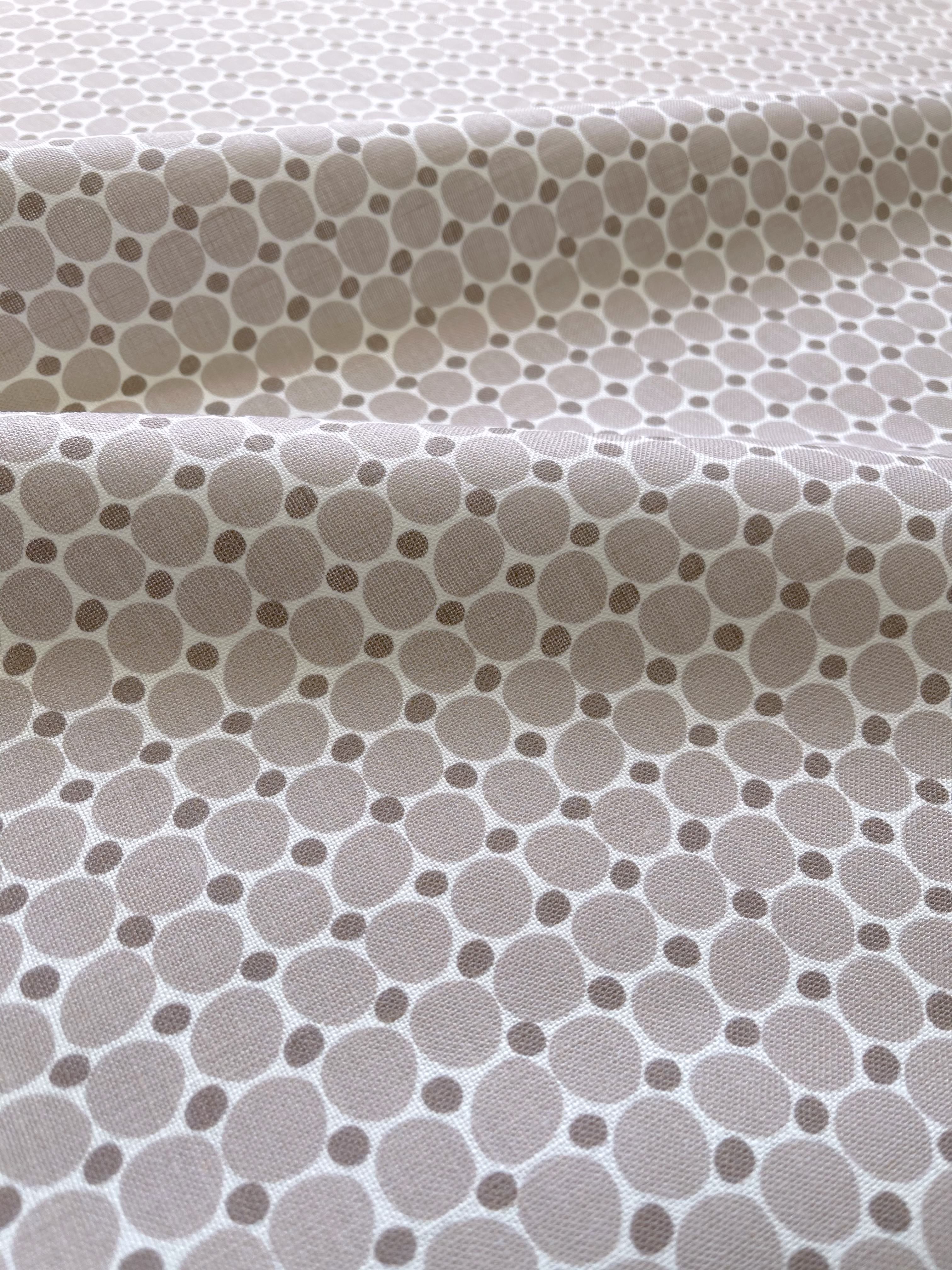 Cobblestone pillow in Terracotta – close-up of the fabric texture and pattern on linen backing