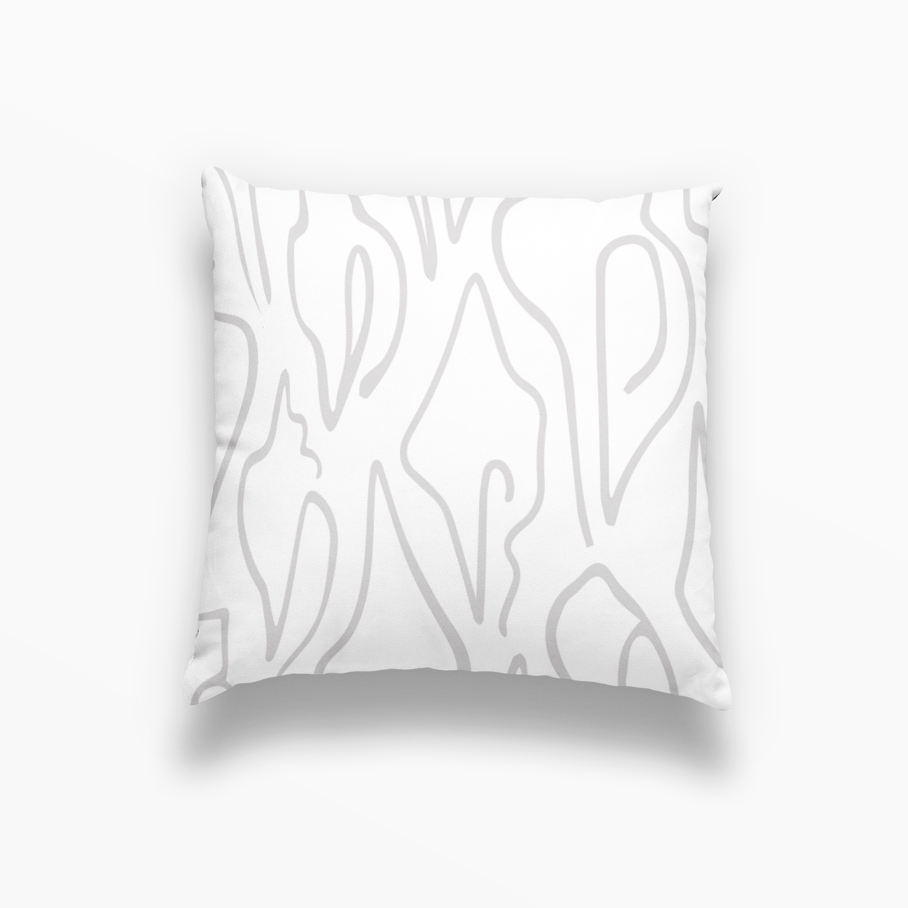 Single decorative pillow in linen fabric by Emily Daws, created for timeless interiors.