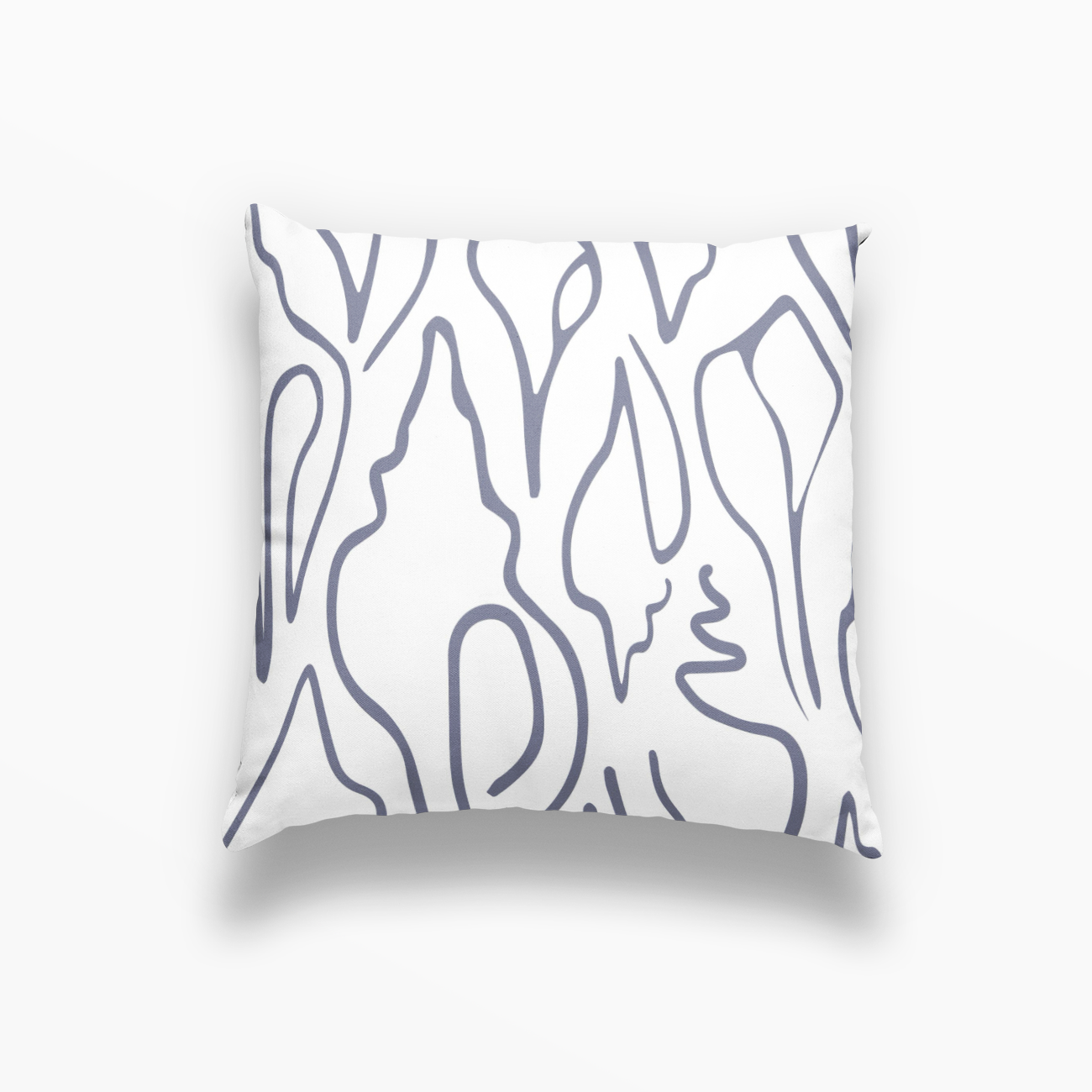 Single accent pillow showcasing an original Emily Daws textile pattern.