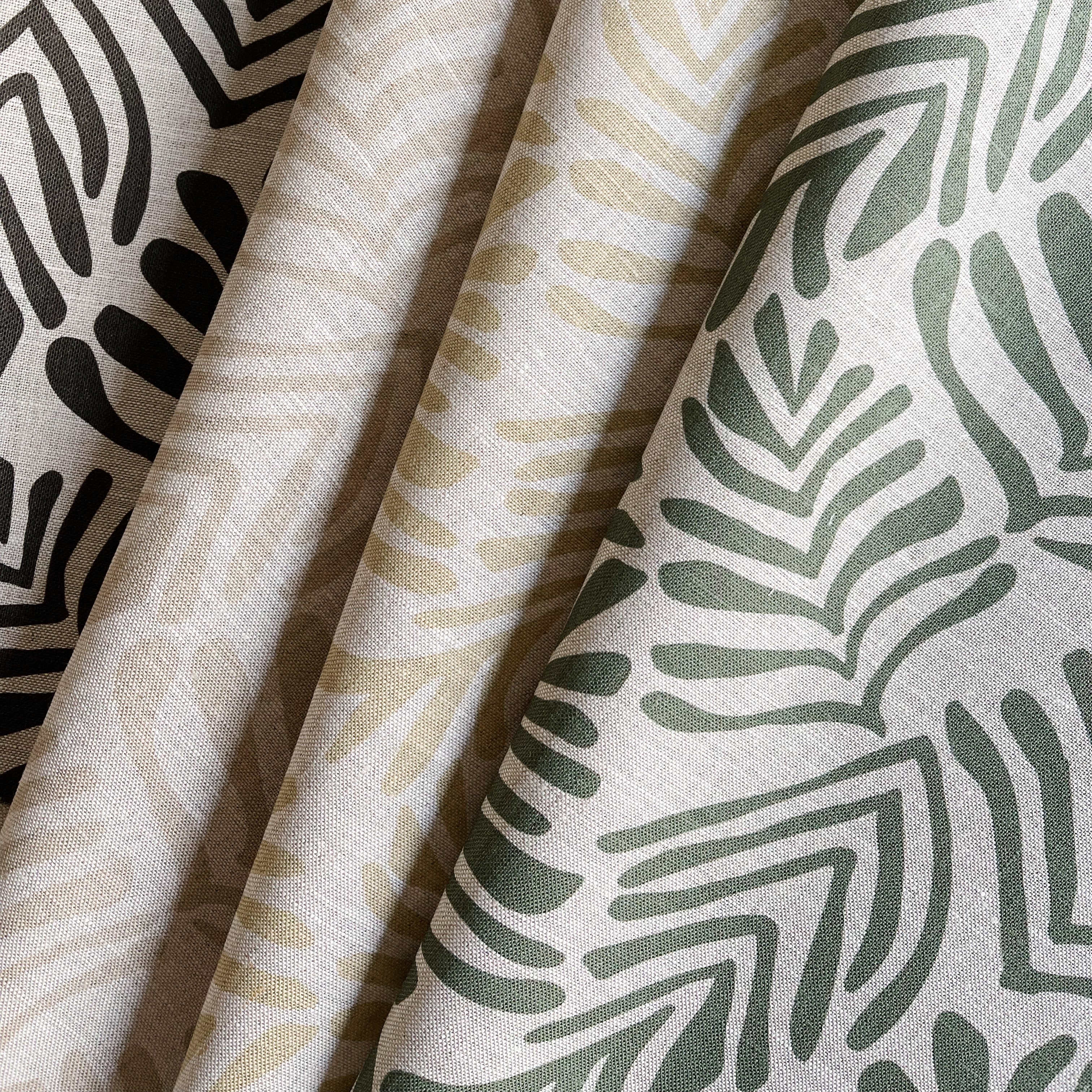 Frond fabric in Alpine styled by Emily Daws β cozy countryside look for floral curtains or cushions