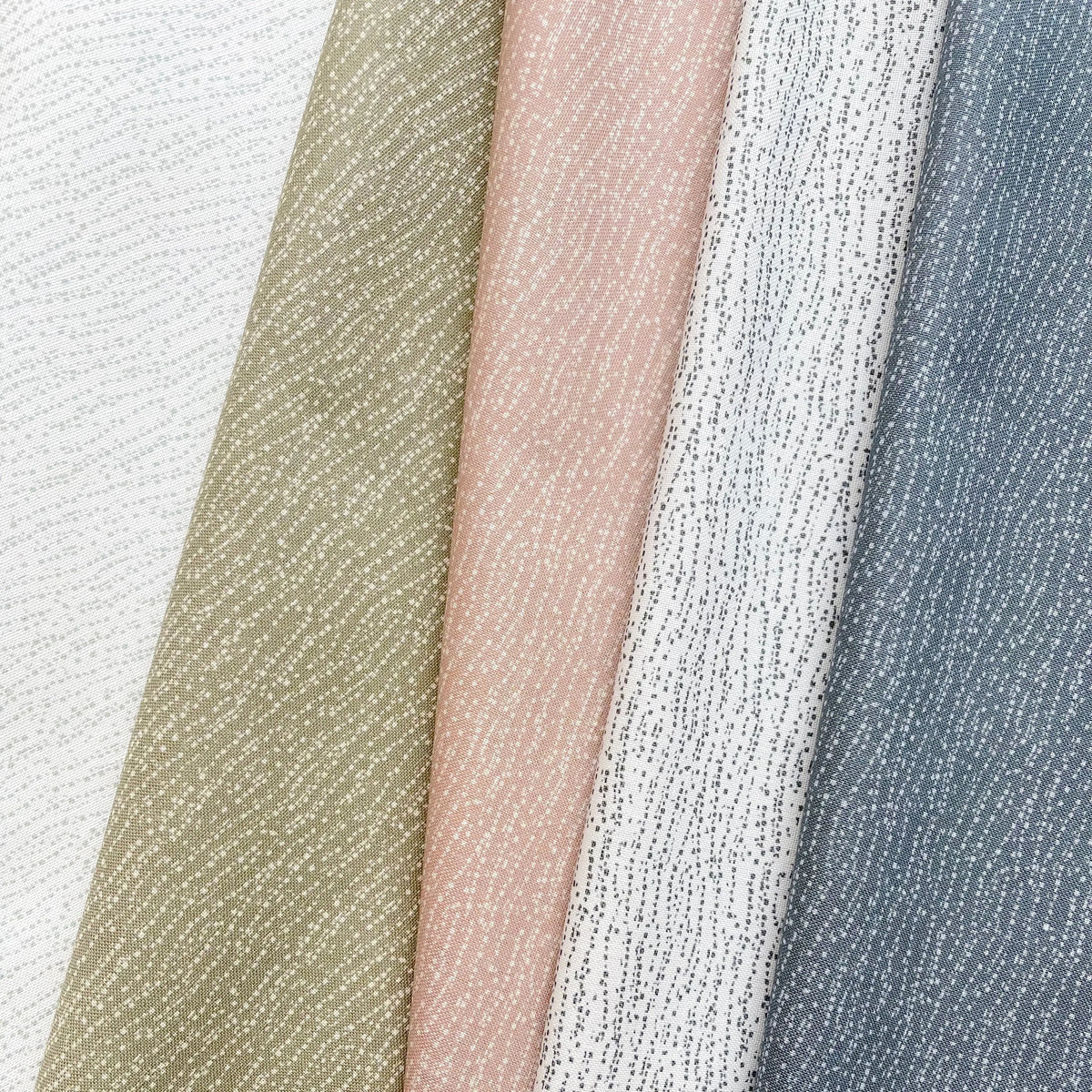 Harbor fabric in Camellia by Emily Daws styled in an interior — Waterways Collection