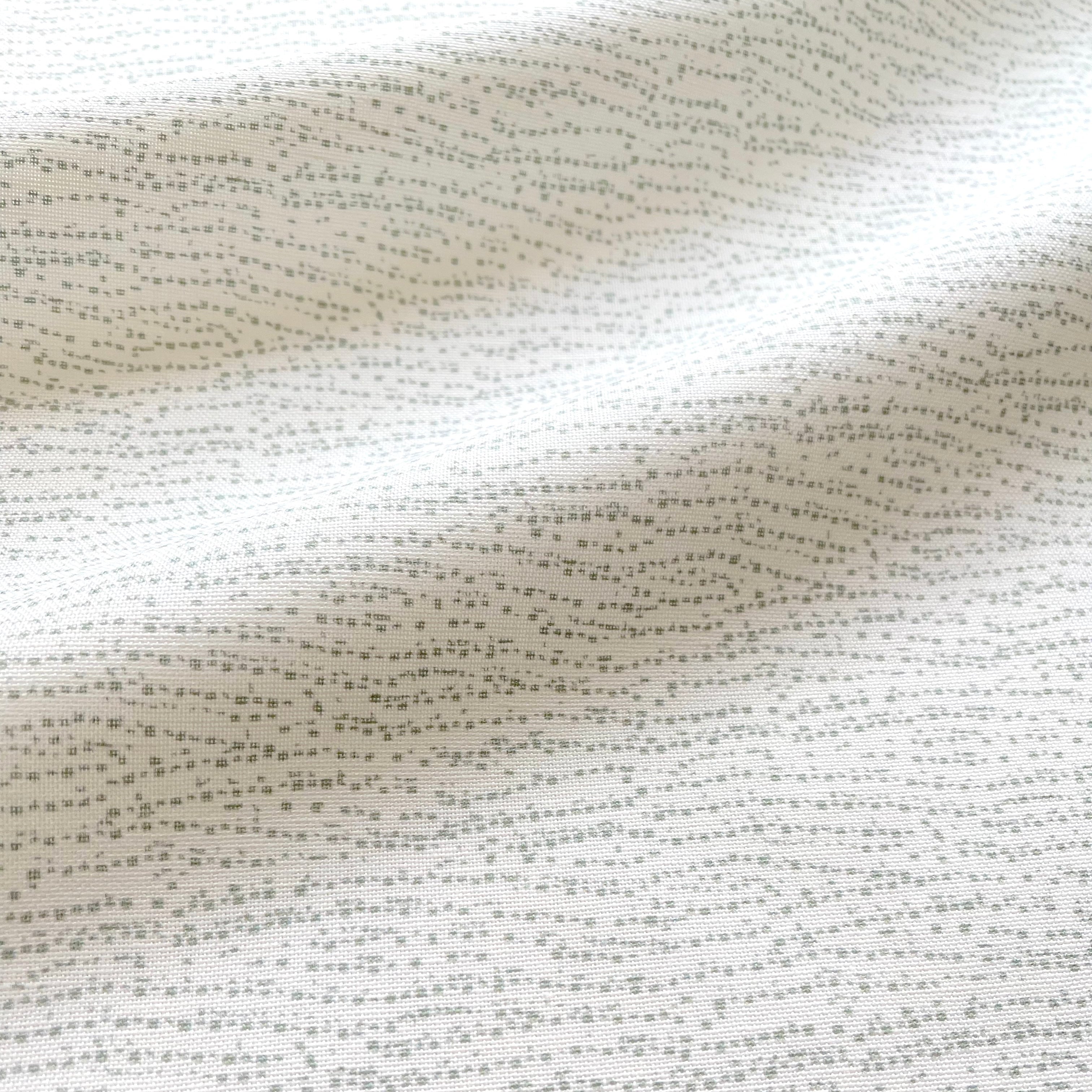 Harbor pillow in Celadon – close-up of fabric texture and linear pattern from the Waterways Collection