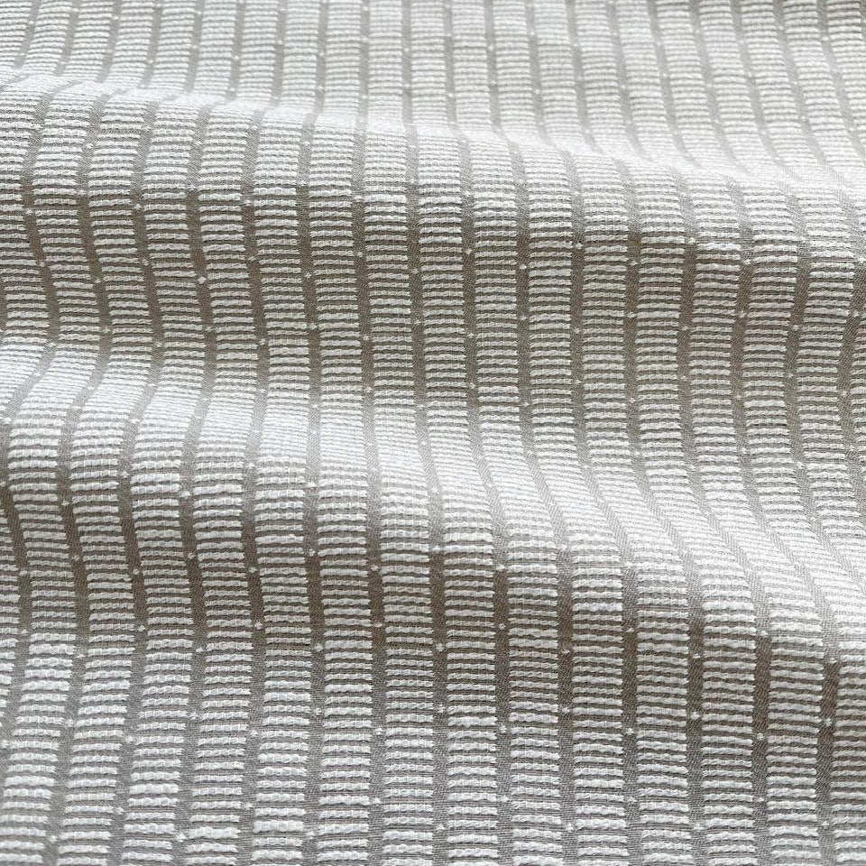 Jetty fabric in Dolphin by Emily Daws β close-up detail highlighting texture and linen weave, ideal for upholstery or drapery β Waterways fabric collection; Charleston luxury fabric by the yard for interiors and coastal homes