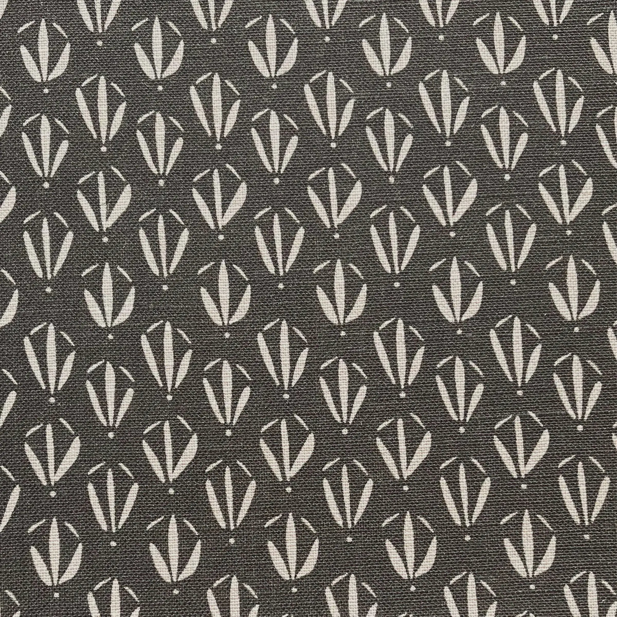 Kiawah fabric in Coal by Emily Daws styled in an interior — Sea Island Collection