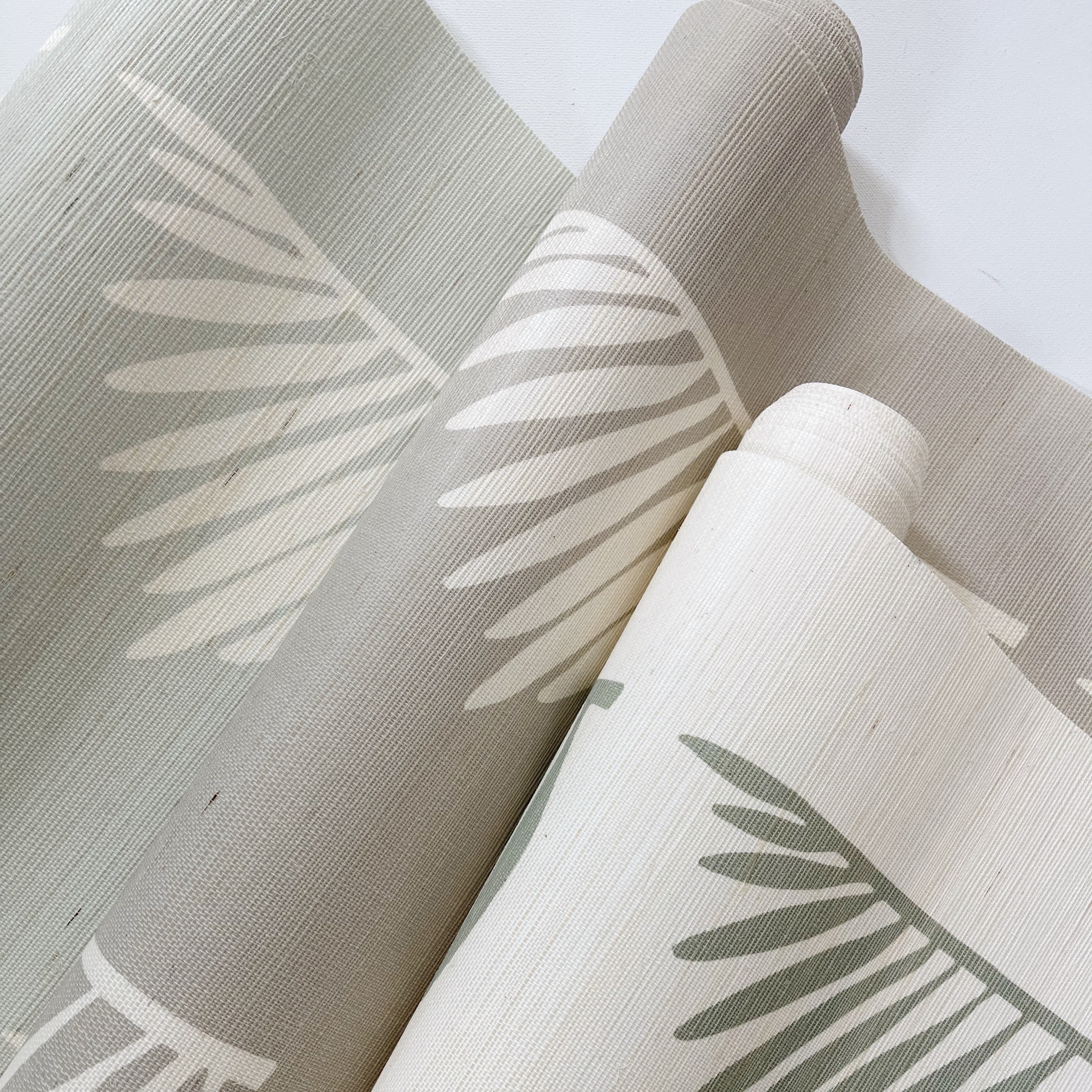 Palmetto Grasscloth wallpaper – all colorways in the collection by Emily Daws for Charleston interiors or...