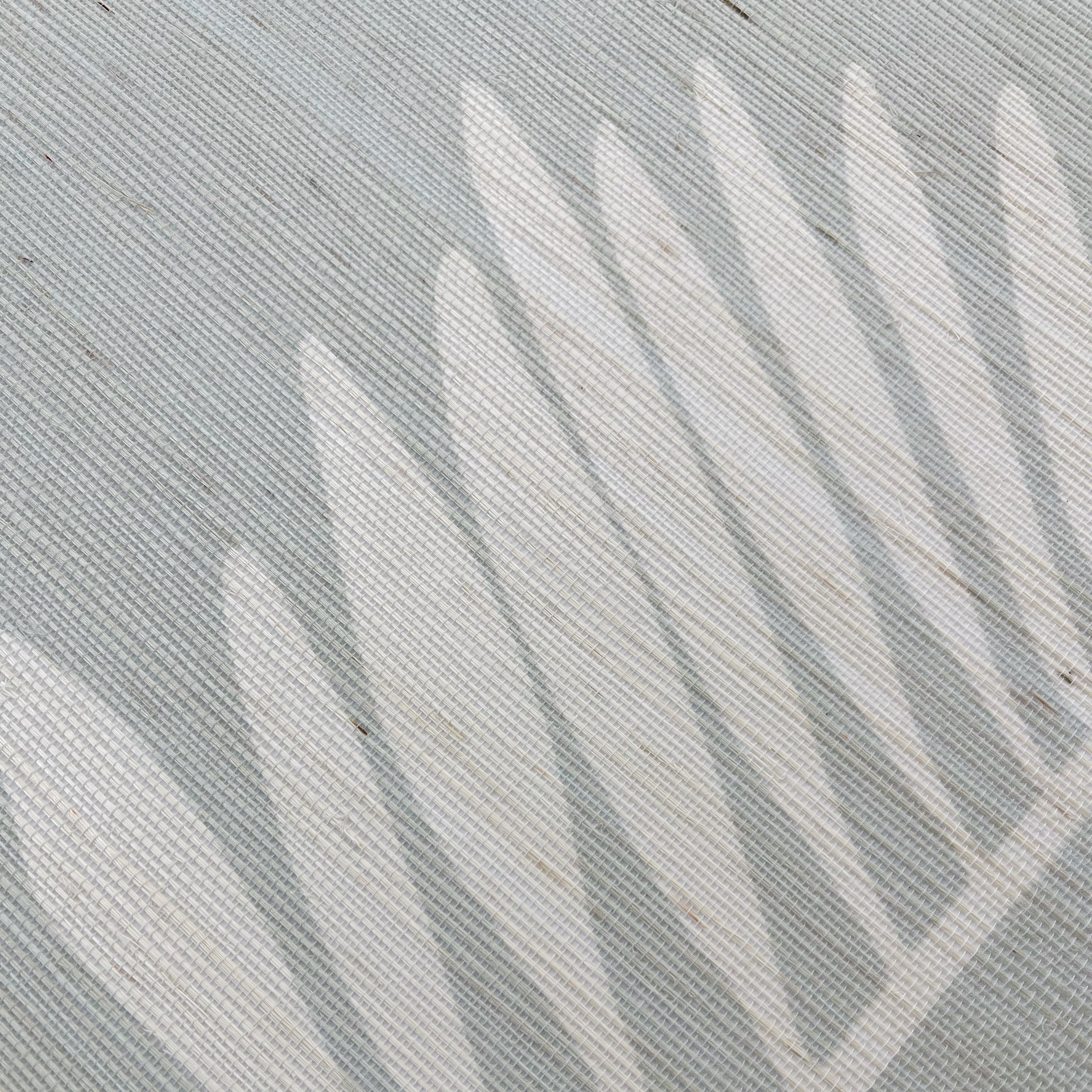 Palmetto Grasscloth wallpaper in Haint Blue – close-up showing texture and tone of design