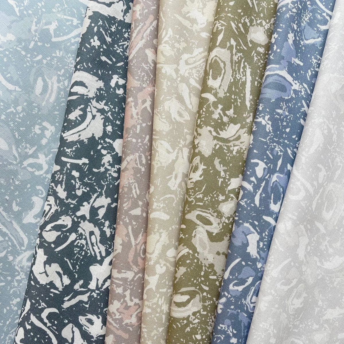 River Reef fabric in Raffia by Emily Daws styled in an interior — Waterways Collection