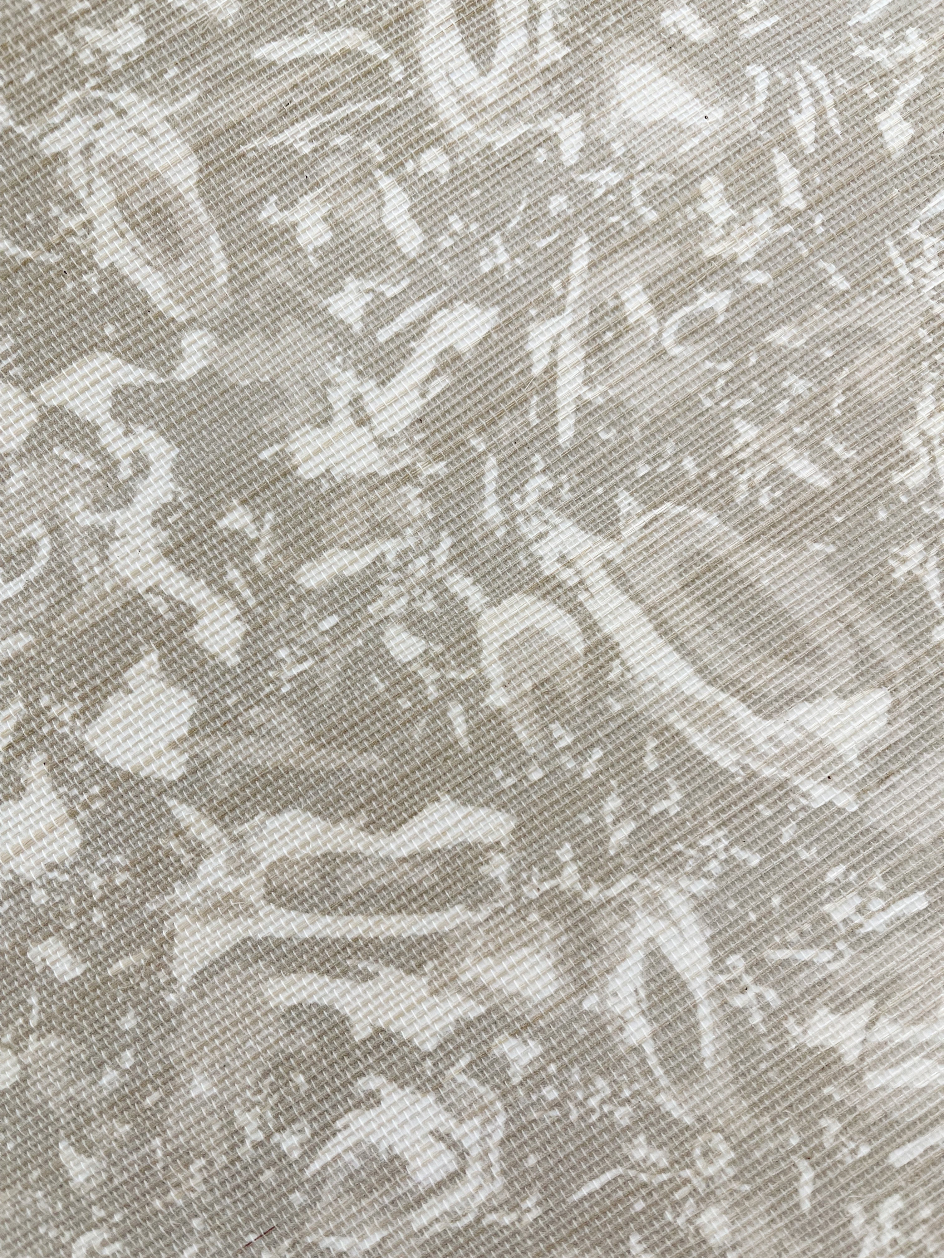 River Reef wallpaper in Natural – close-up showing texture and tone of design