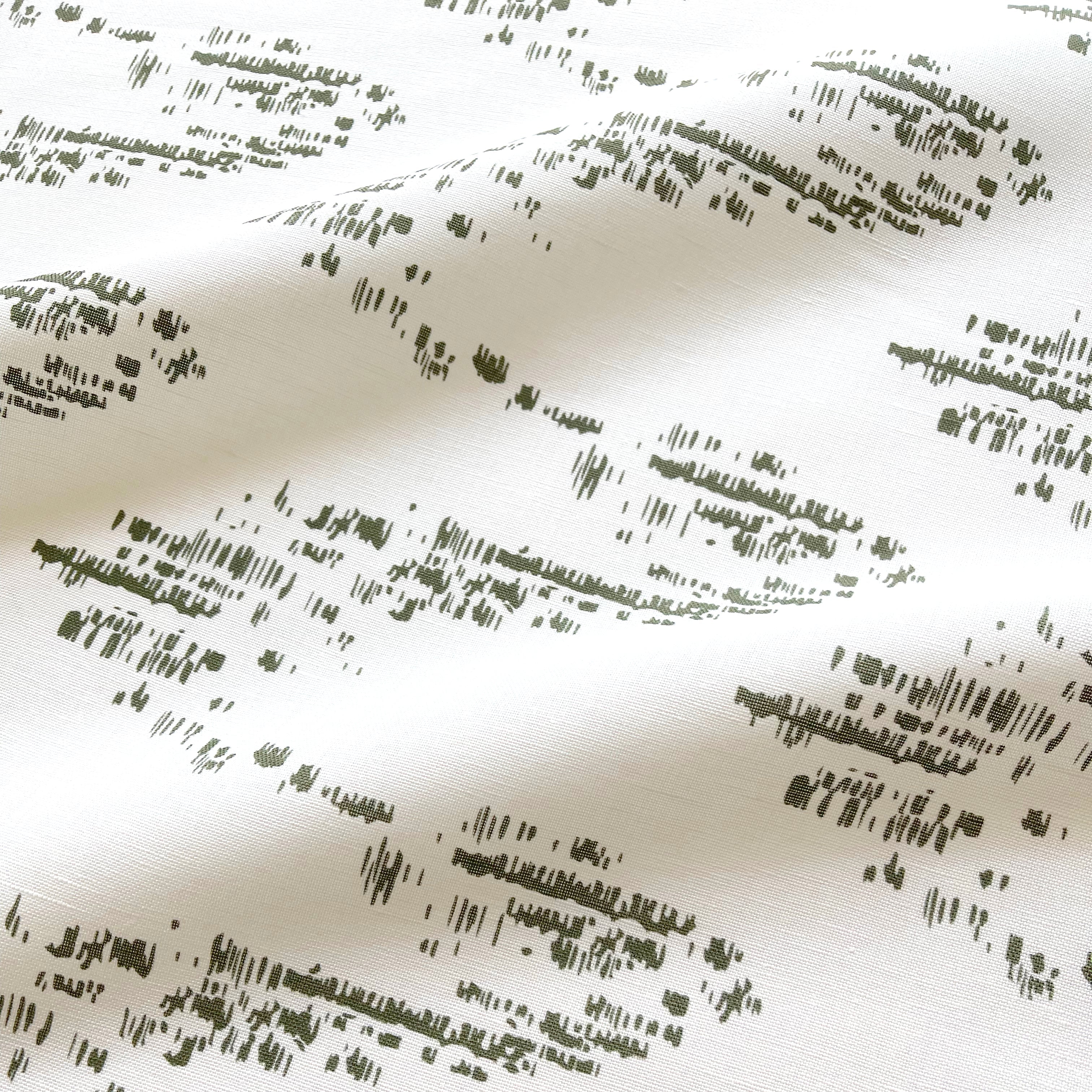 Salt Marsh pillow in Cypress – close-up of fabric texture and linear pattern from the Waterways Collection