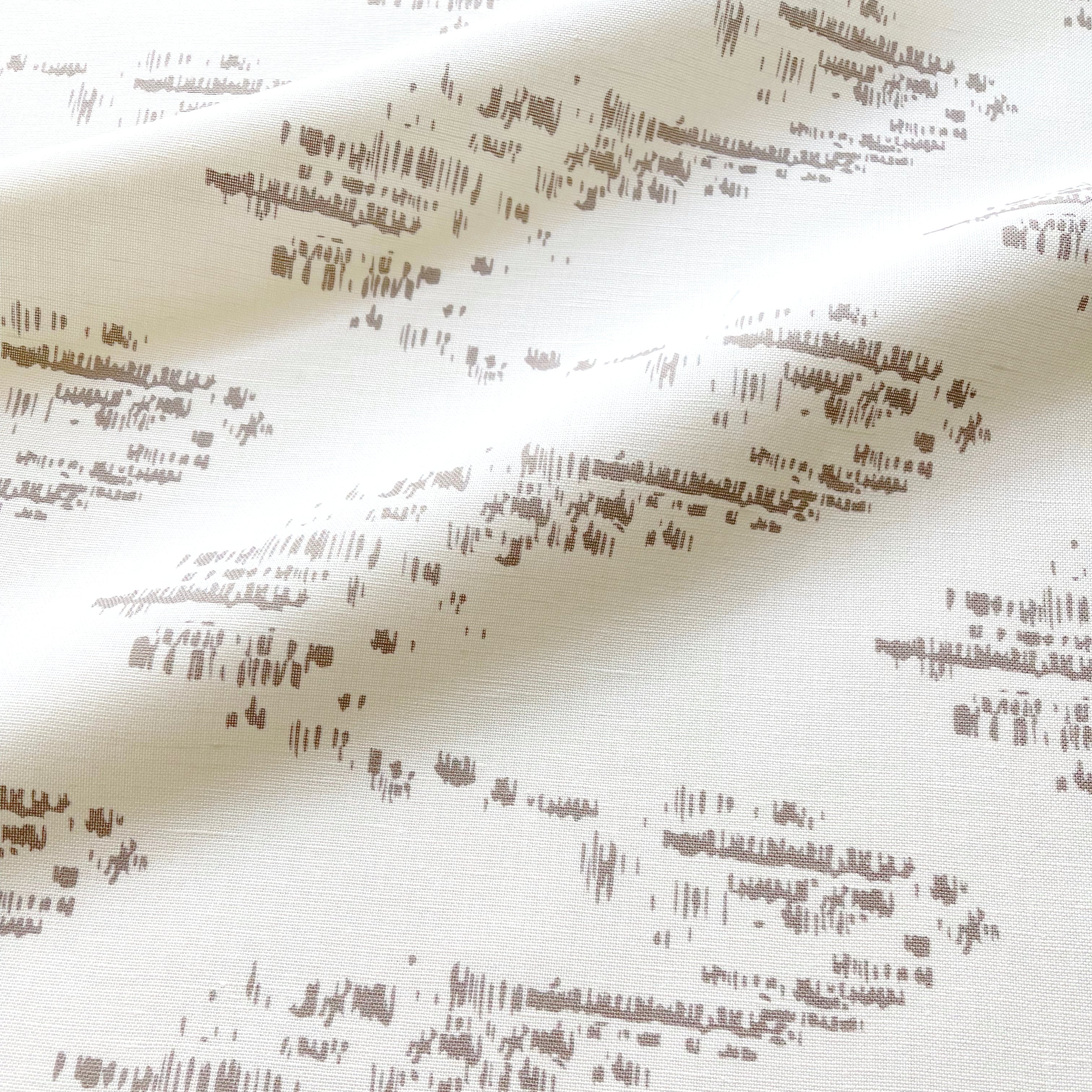 Salt Marsh pillow in Mauve – close-up of fabric texture and linear pattern from the Waterways Collection