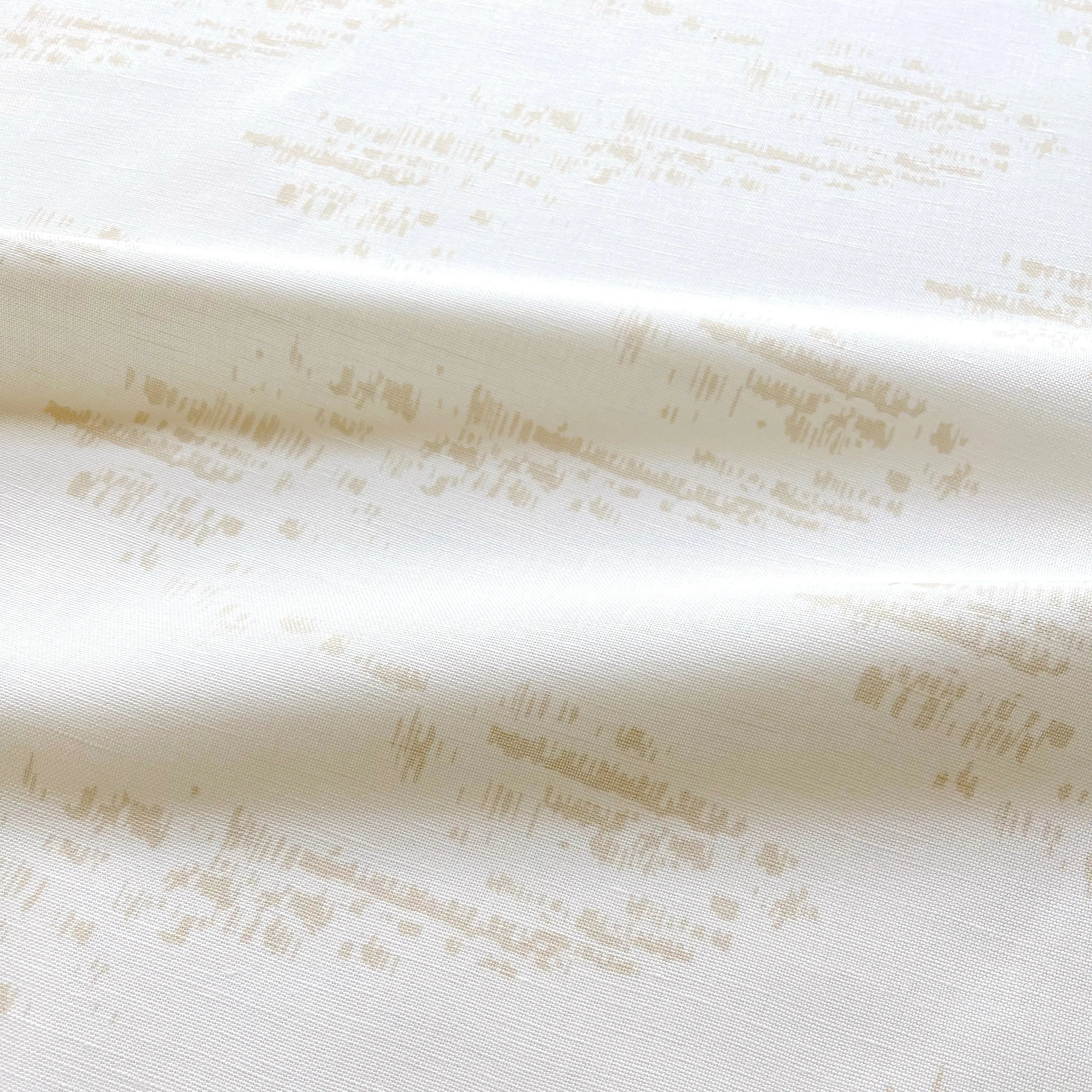 Salt Marsh fabric in Summer by Emily Daws — close-up detail of Belgian linen, Waterways Collection
