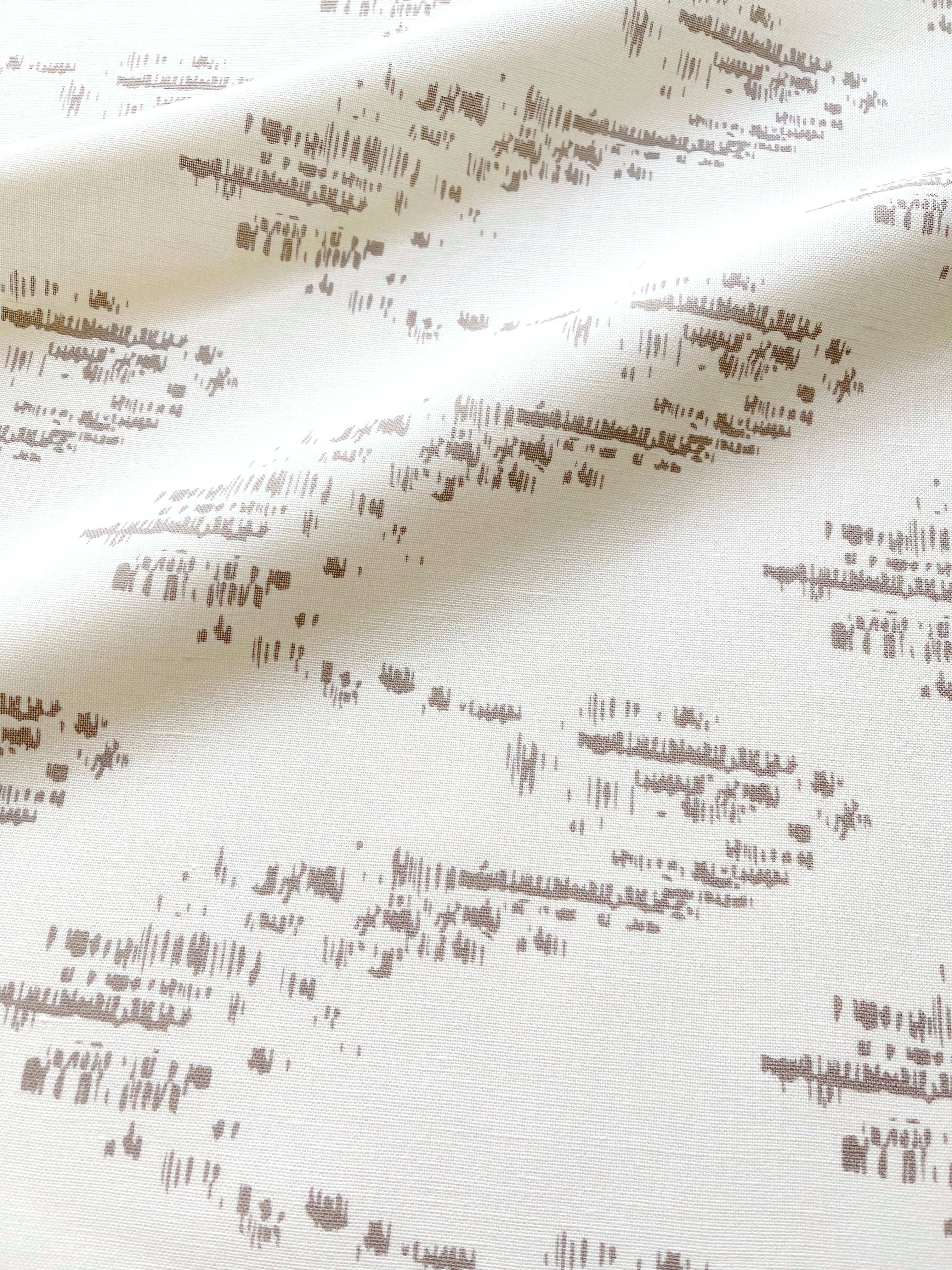 Salt Marsh pillow in Mauve – close-up of fabric texture and linear pattern from the Waterways Collection