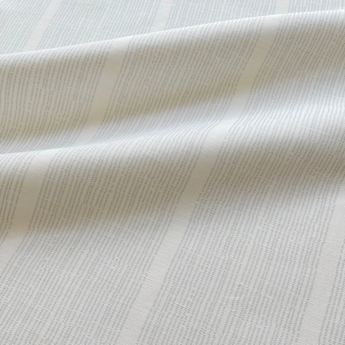 Sandbar fabric in Sterling by Emily Daws — close-up detail of Belgian linen, Waterways Collection