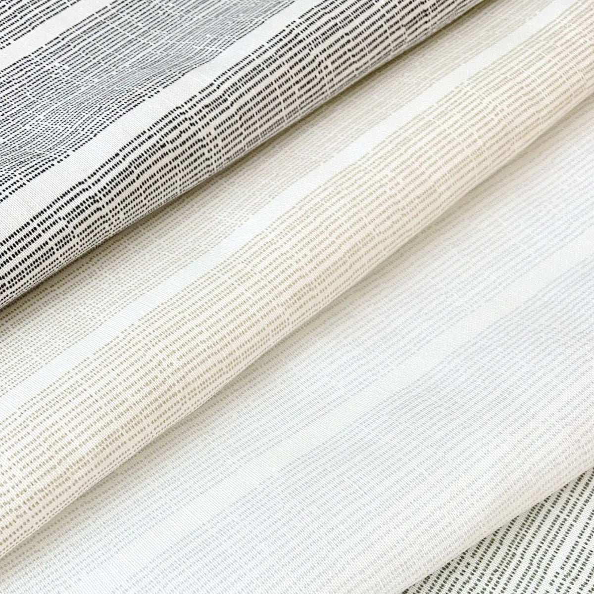Sandbar fabric in Sterling by Emily Daws styled in an interior β Waterways Collection