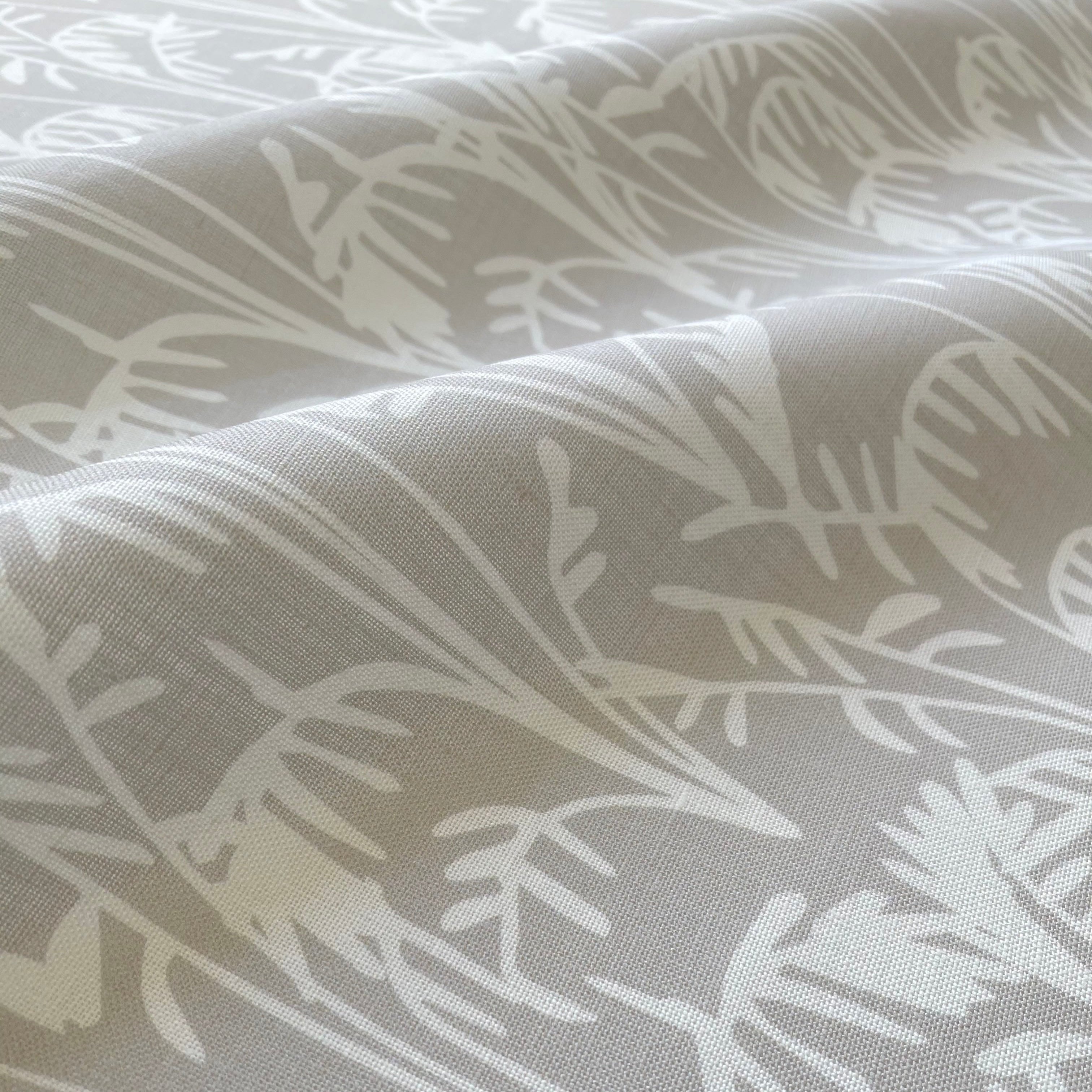 Emily Daws fabric on Belgian linen, perfect for drapery, Roman shades, and bespoke interiors with Southern character.