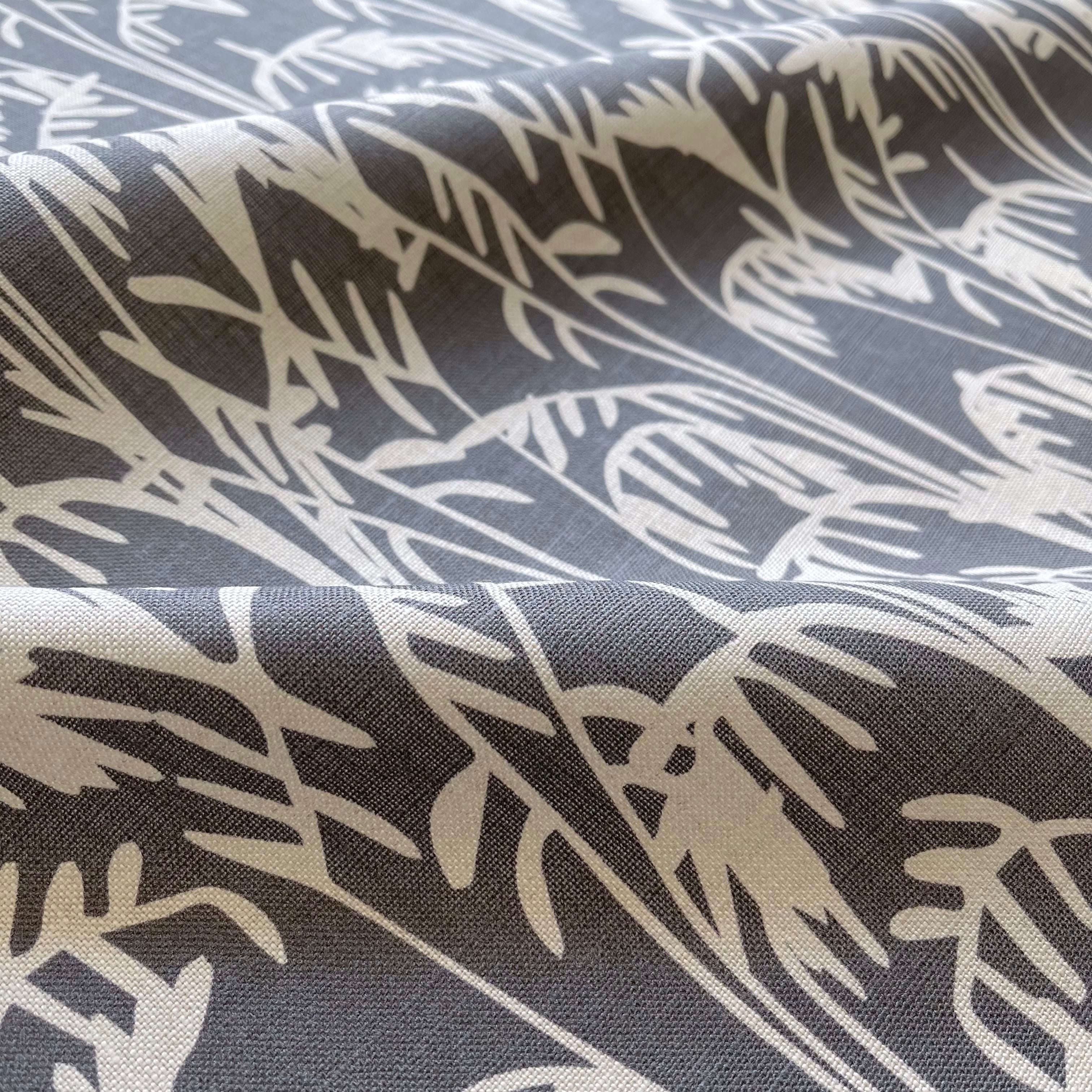 esigner fabric by Emily Daws in Belgian linen, perfect for pillows, drapery, and Southern-inspired interiors.