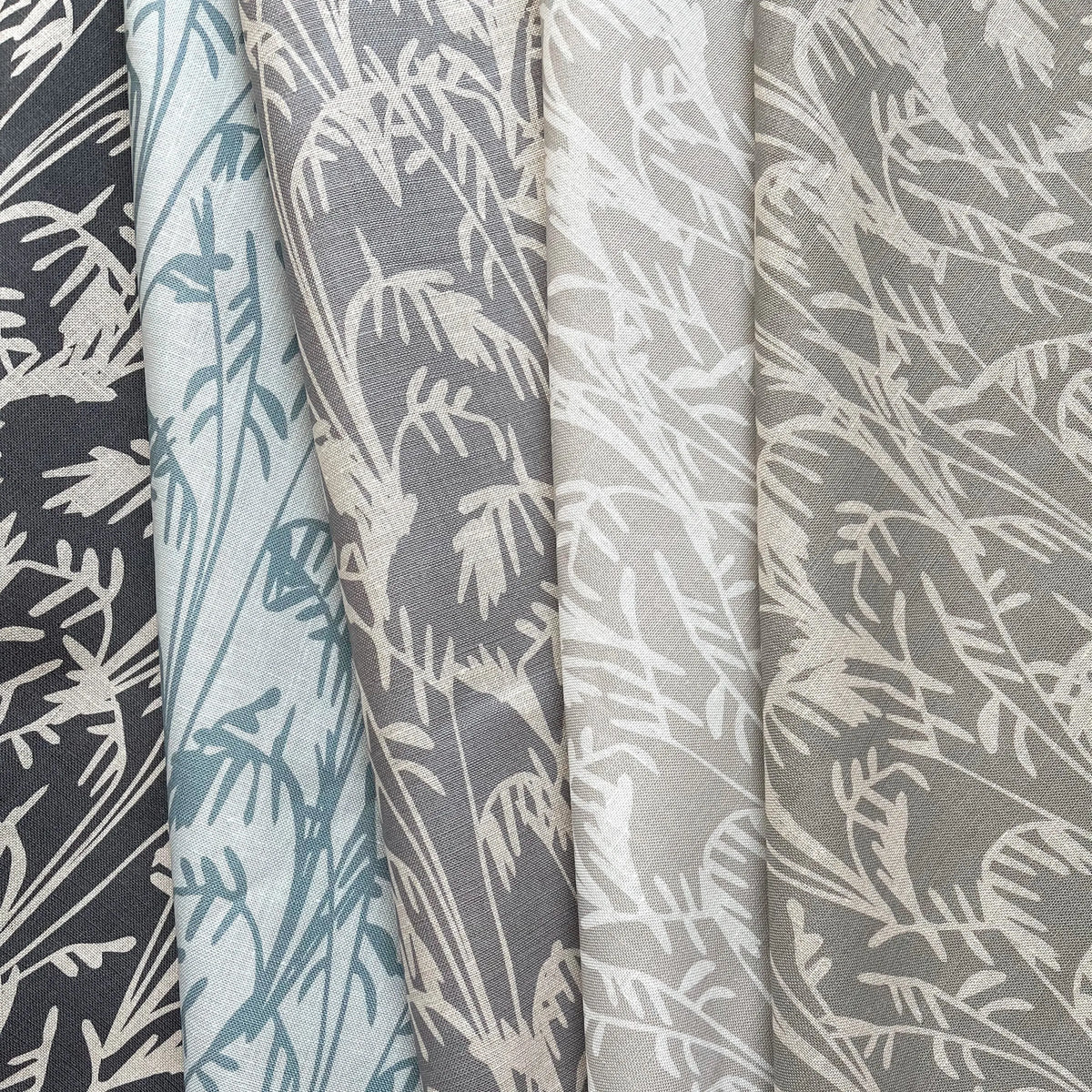 Seabrook Ii fabric in Twilight by Emily Daws styled in an interior — Sea Island Collection