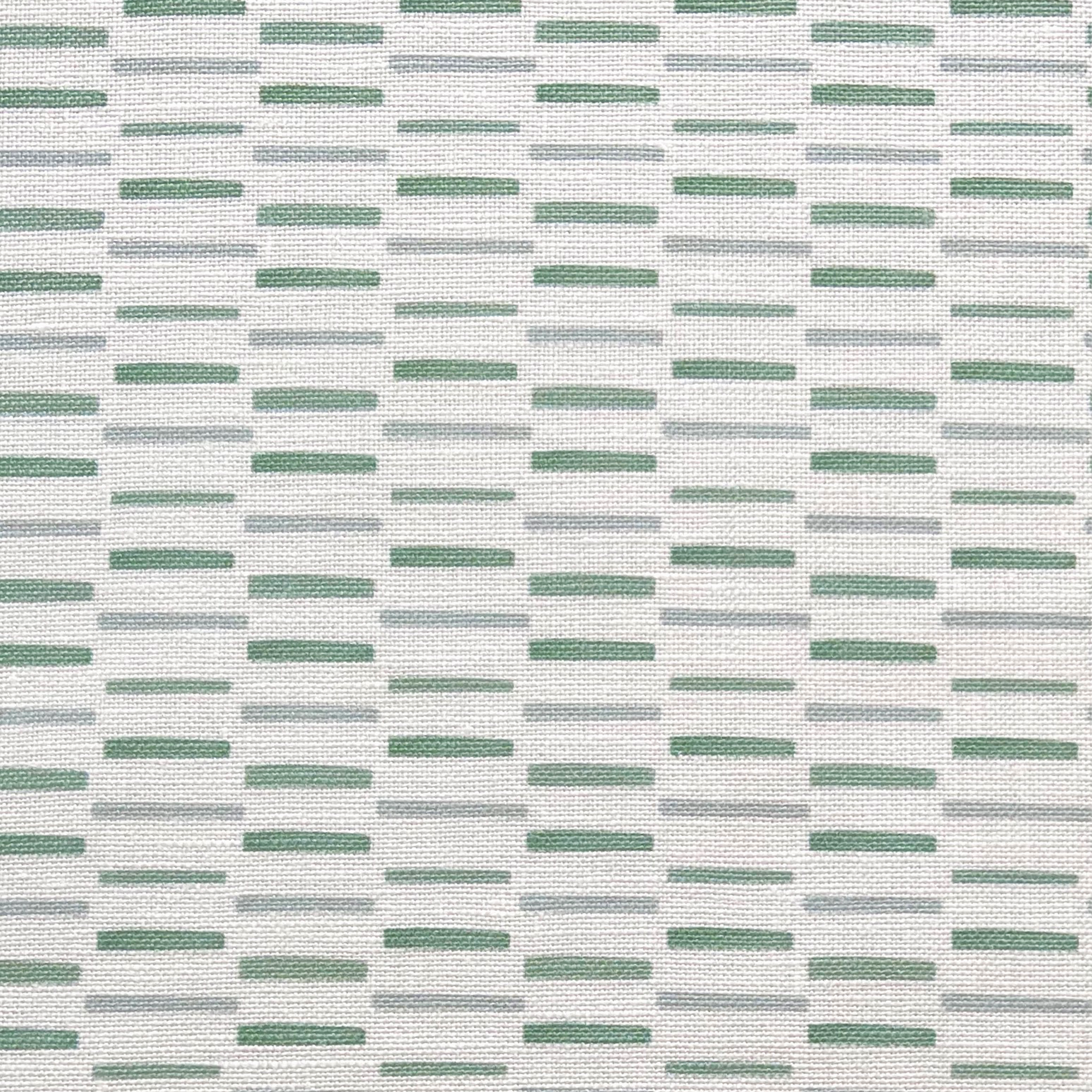 Sweetgrass fabric in Fern by Emily Daws – close-up view showcasing linen texture and design – Charleston fabric by the yard for interiors