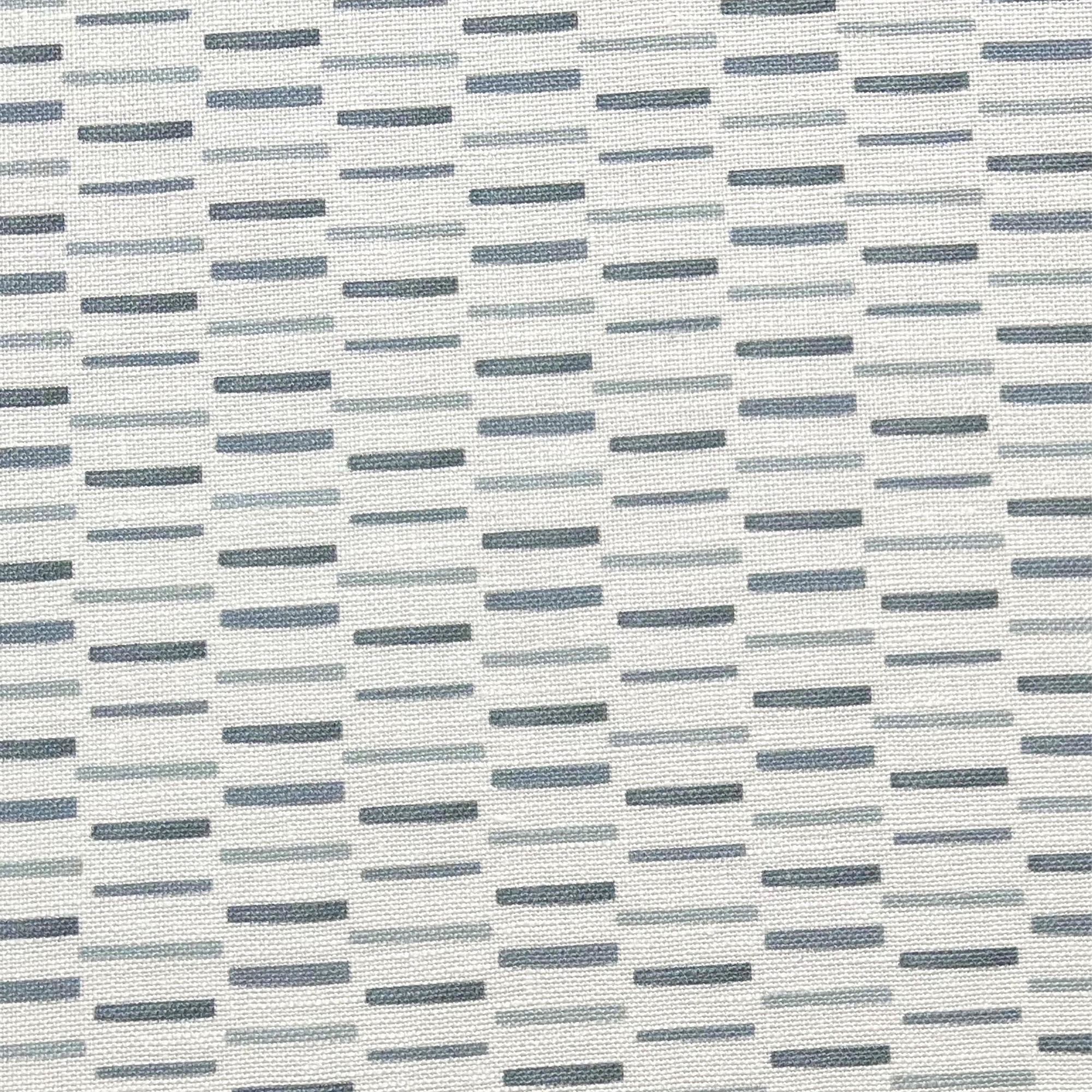 Sweetgrass fabric in Slate by Emily Daws – close-up view showcasing linen texture and design – Charleston fabric by the yard for interiors