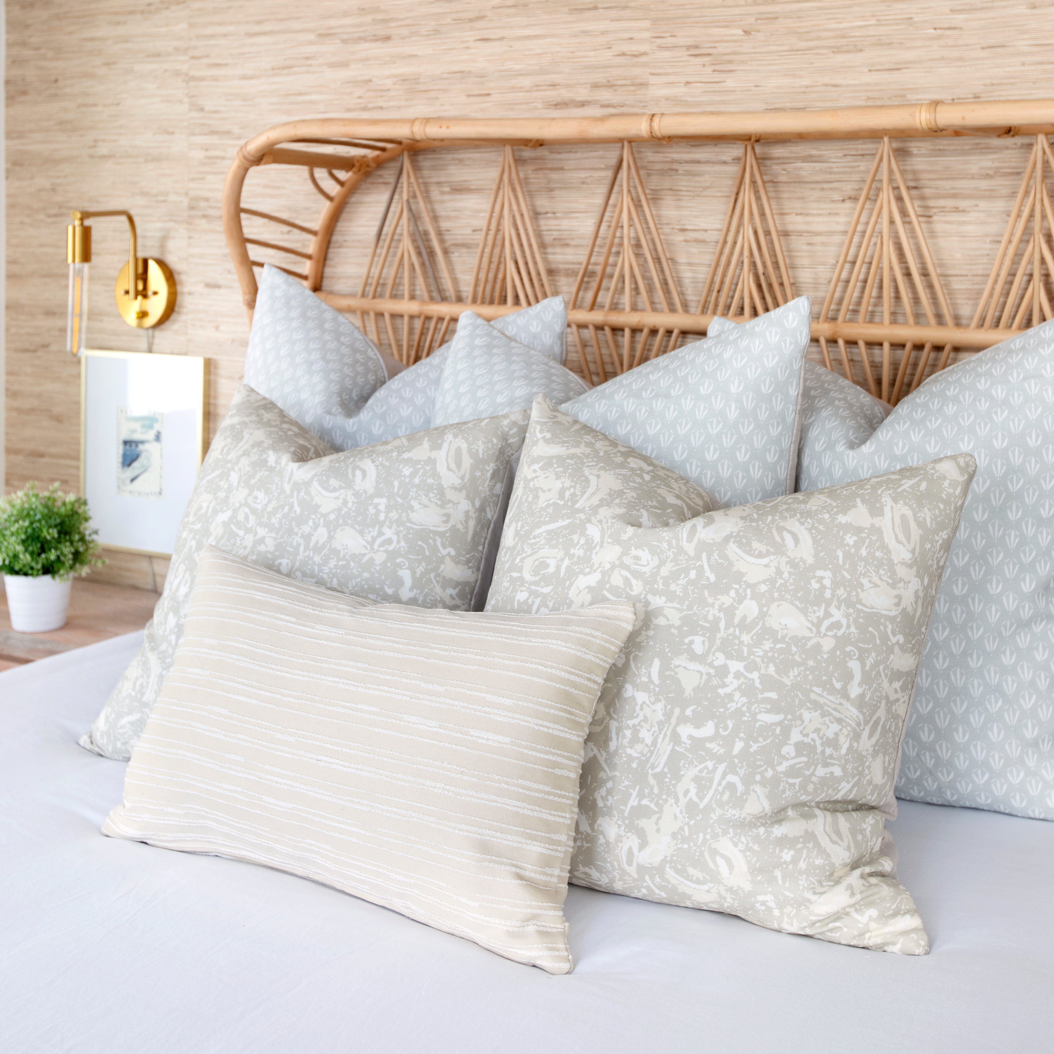 Washout Hominy fabric by Emily Daws β Waterways Collection, available by the yard for drapery and upholstery