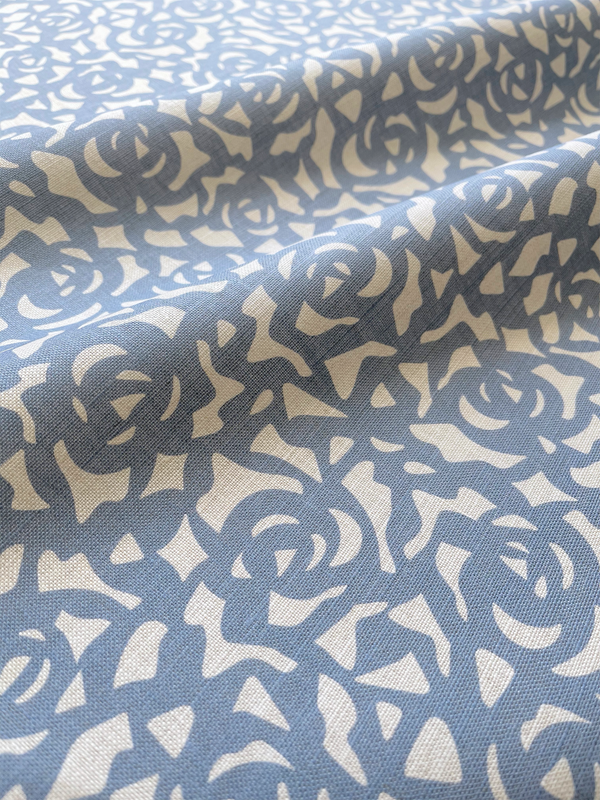 Gardenia Fabric in Cobalt