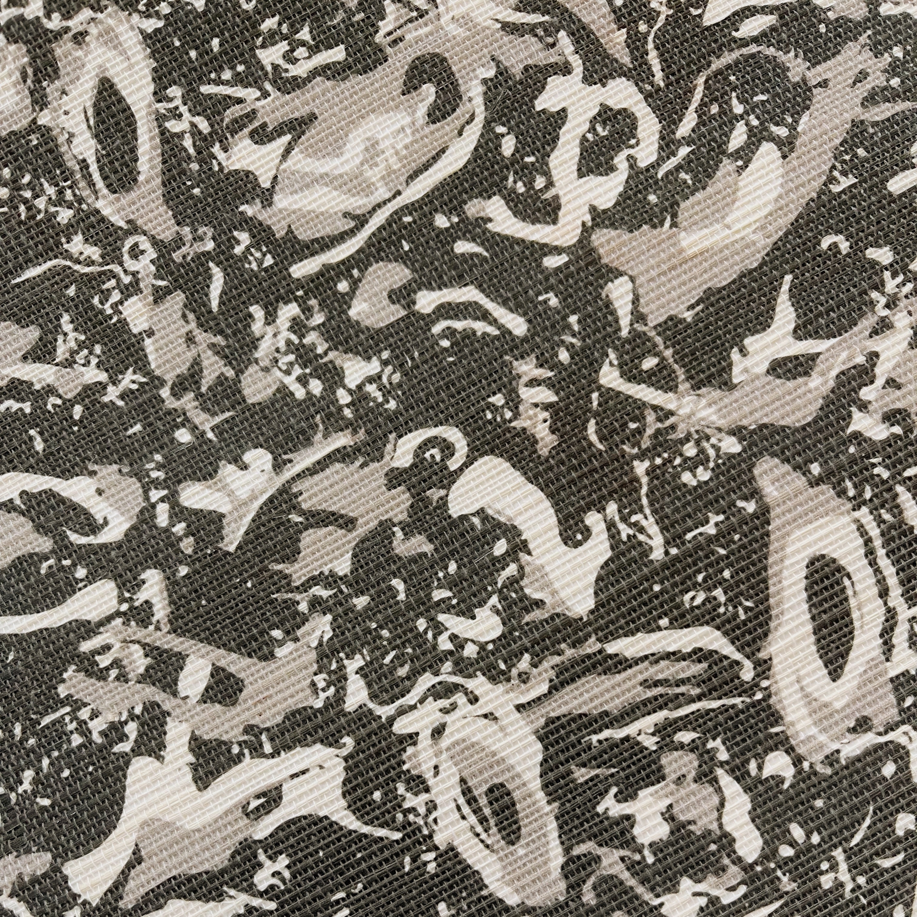 River Reef wallpaper in Coal β close-up showing texture and tone of design