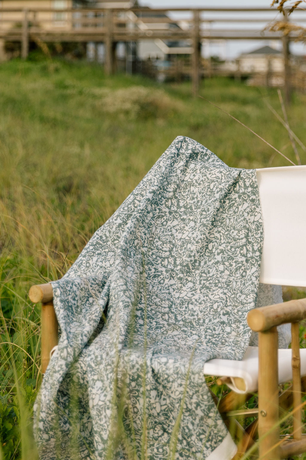 Estuary Fabric in Peacock