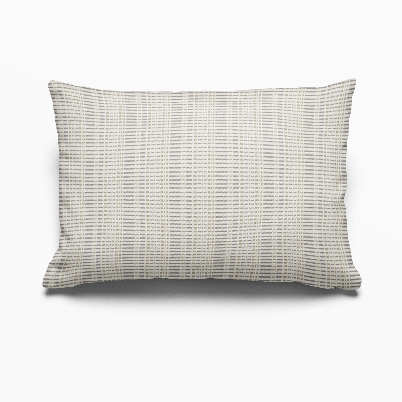 Birch pillow in Moth by Emily Daws – lumbar pillow for beds or benches in a soft country interior