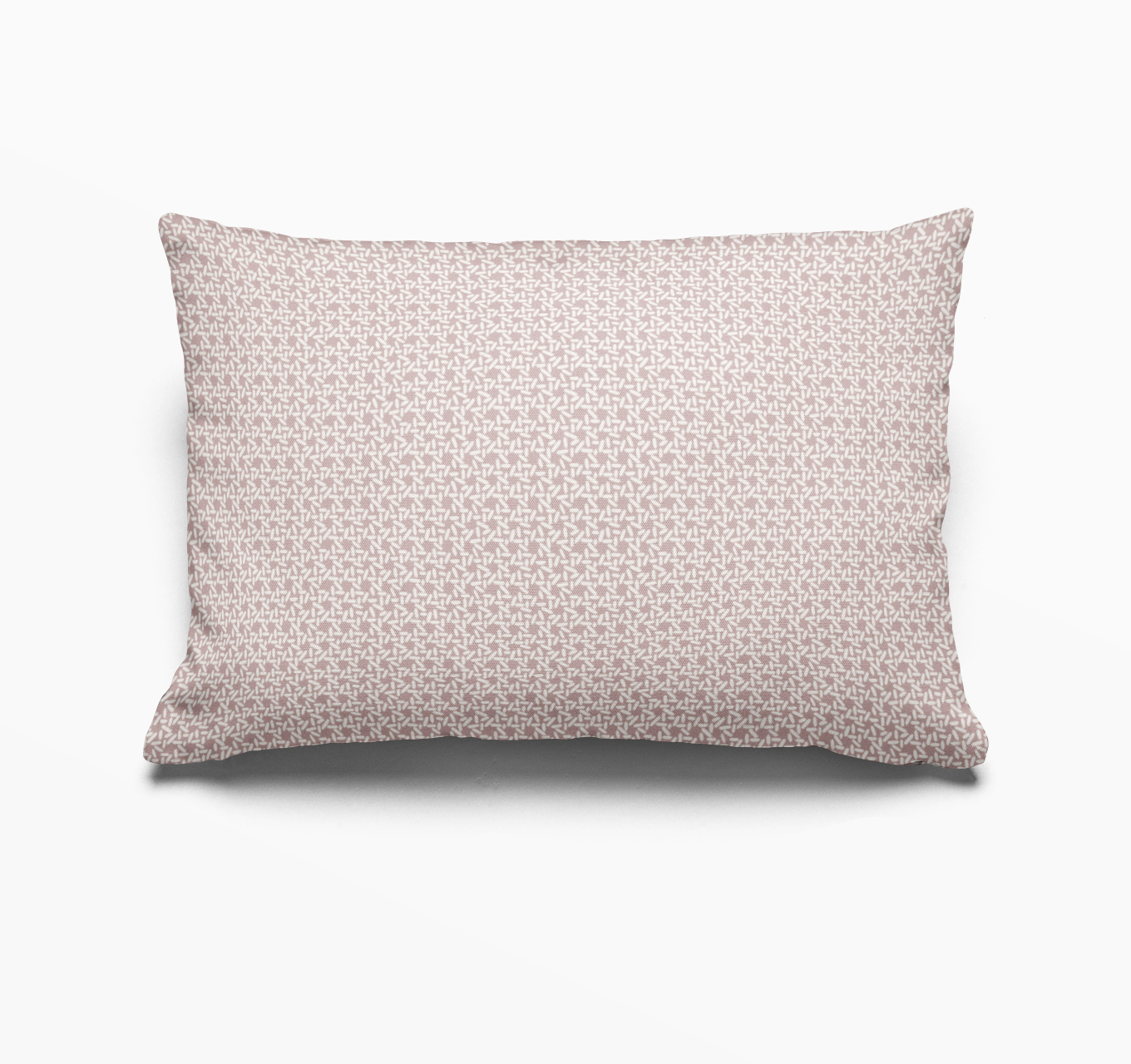 Carolina Rice pillow in Blush by Emily Daws – lumbar throw pillow for beds, benches, or accent chairs