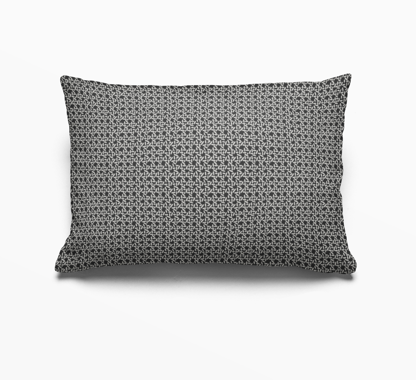 Carolina Rice pillow in Onyx by Emily Daws – lumbar throw pillow for beds, benches, or accent chairs
