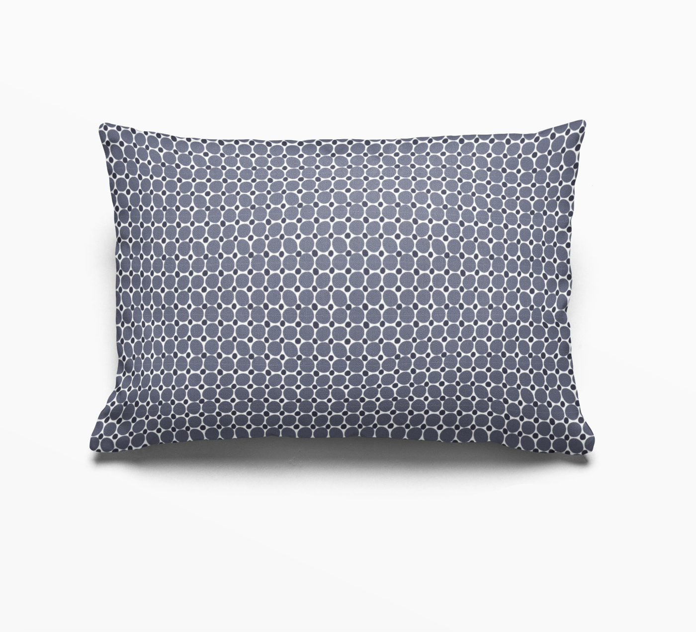 Cobblestone pillow in Ink by Emily Daws – lumbar throw pillow for beds, benches, or accent chairs