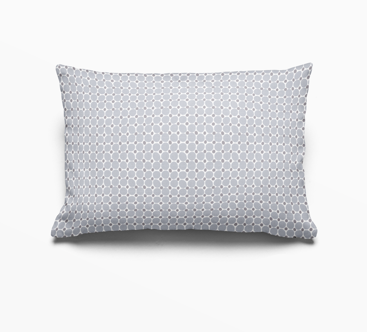 Cobblestone pillow in Sea Salt by Emily Daws – lumbar throw pillow for beds, benches, or accent chairs