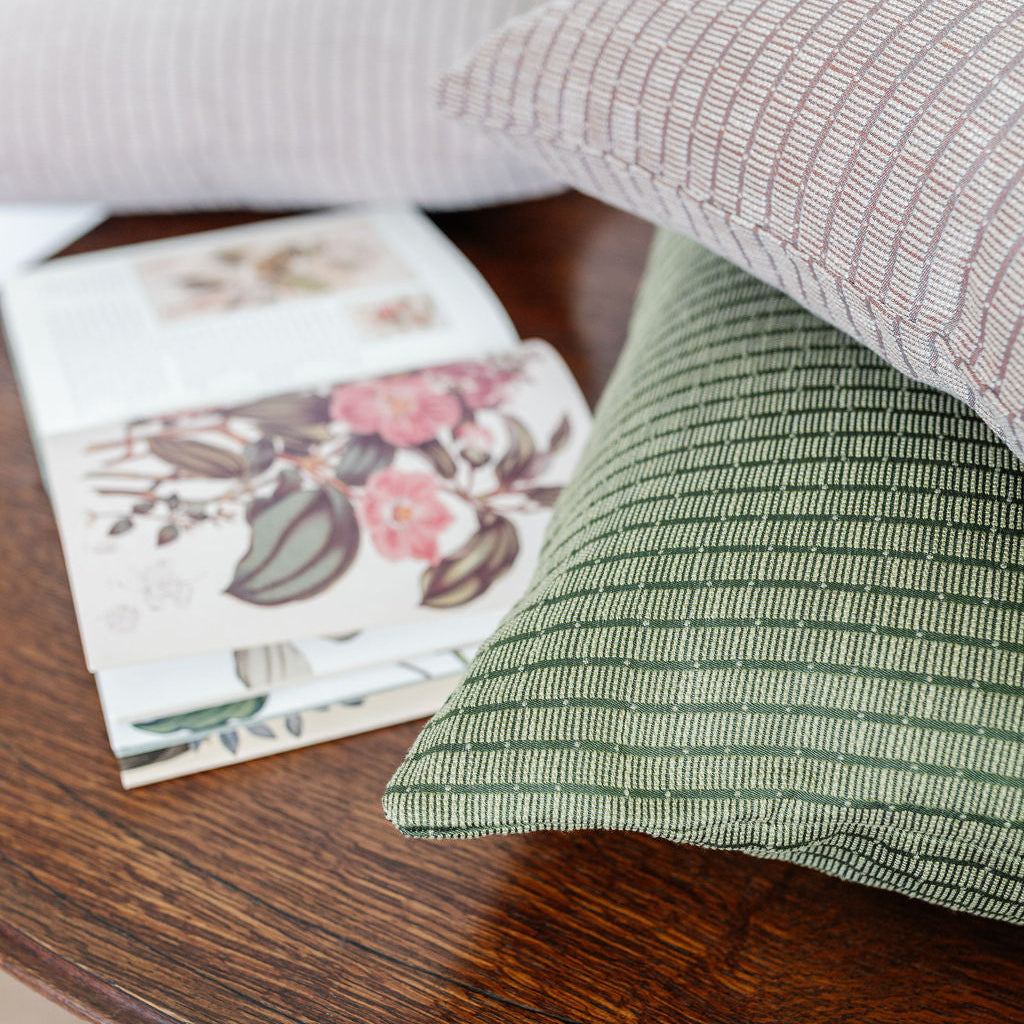 Jetty Palm fabric by Emily Daws — Waterways Collection, available by the yard for drapery and upholstery