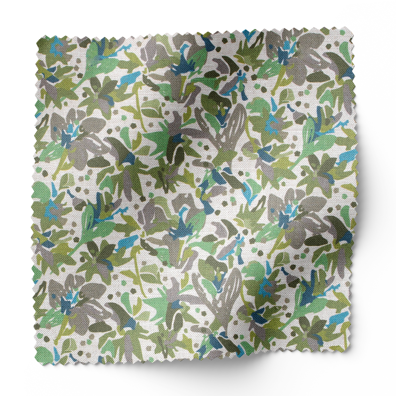 Eden fabric in Emerald by Emily Daws – floral swatch ideal for drapery or upholstery in mountain homes