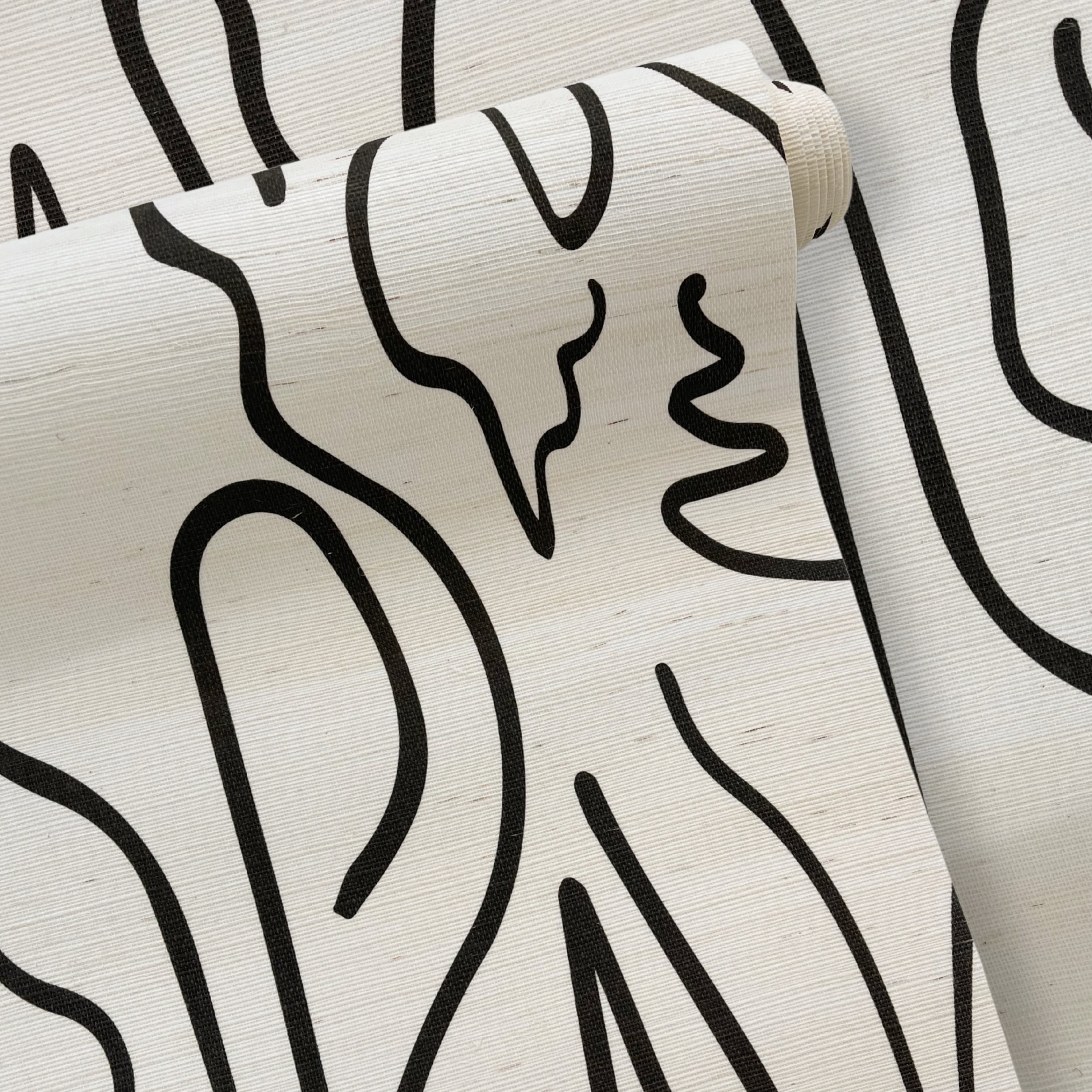 Grasscloth wallcovering by Emily Daws, designed for interior designers seeking bespoke Southern-inspired interiors.